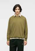 BOXY CREW - Sweatshirt - temporal olive