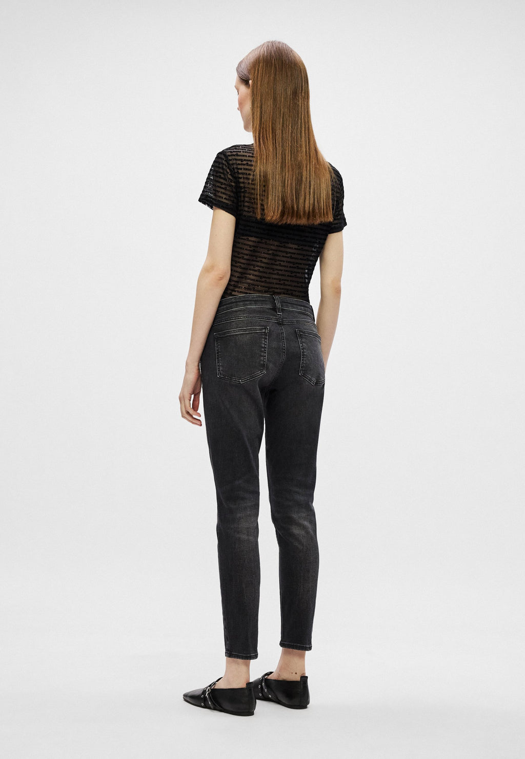 SOPHIE - Dar Paça Jean - siyah denim