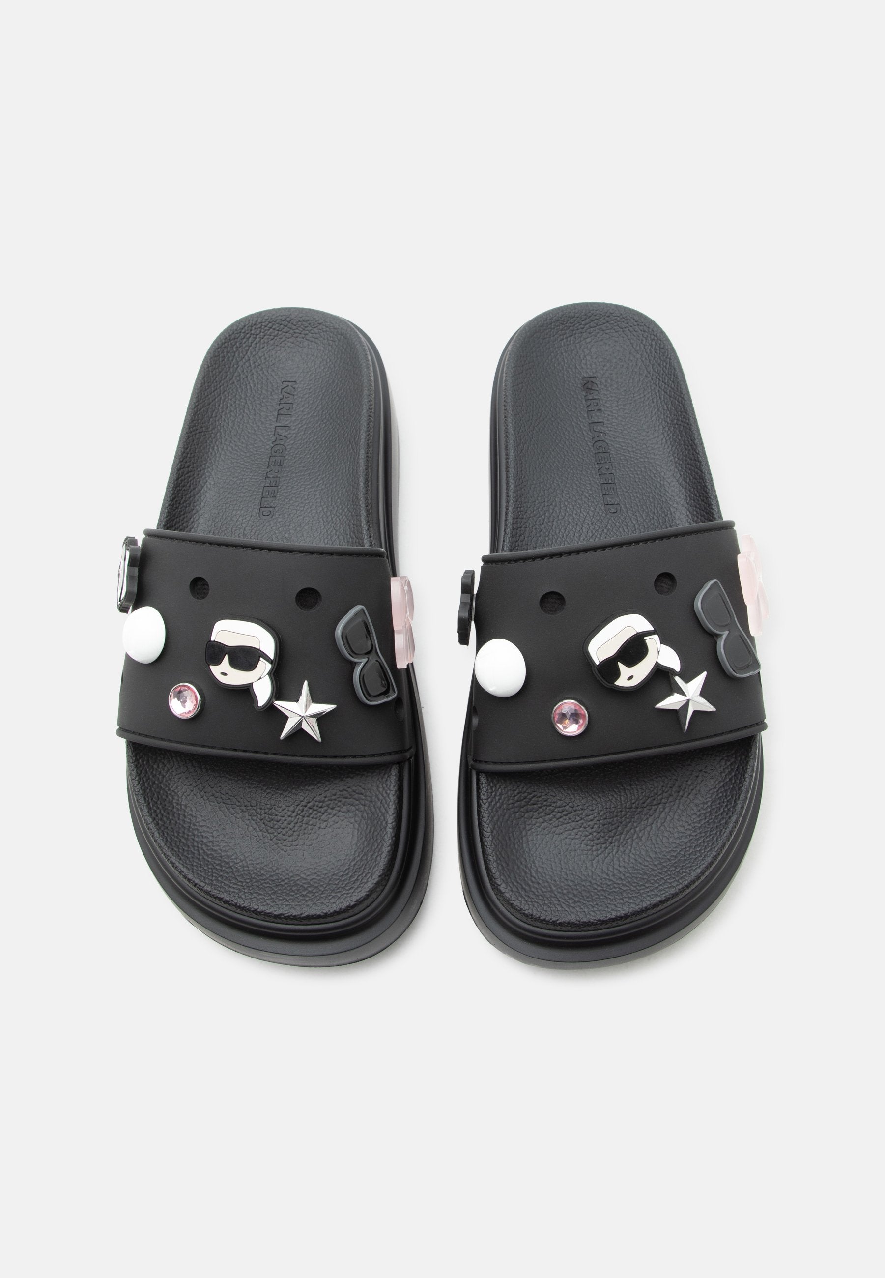 KONDOMINIUM II CHARMS SLIDE - Mules - black/silver-coloured