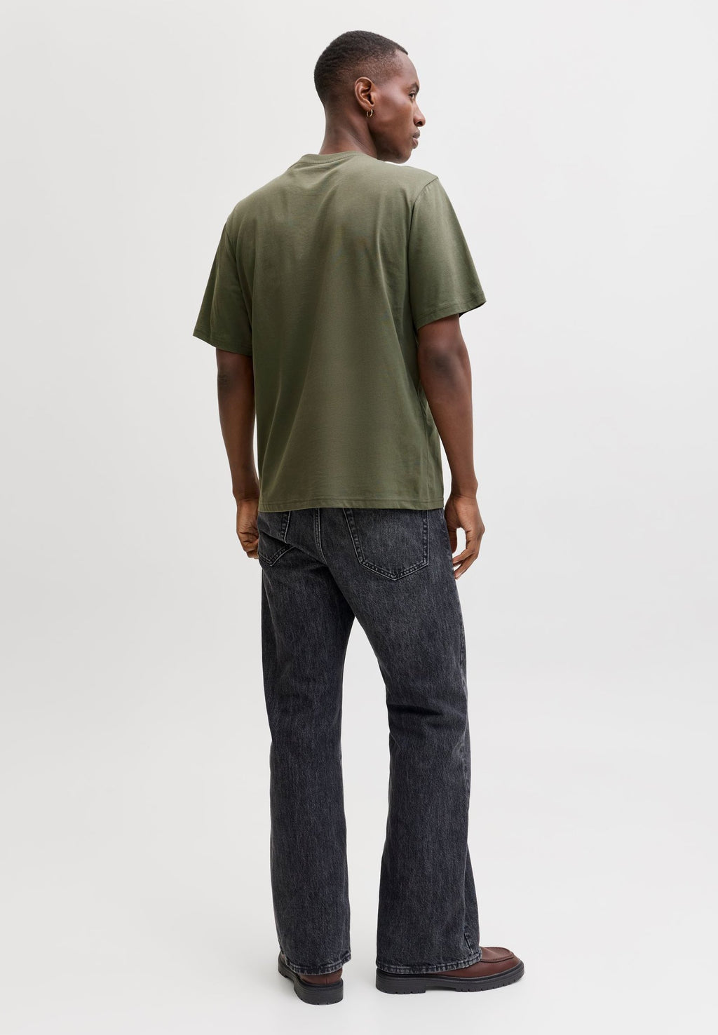 T- - Print T-shirt - dusty olive