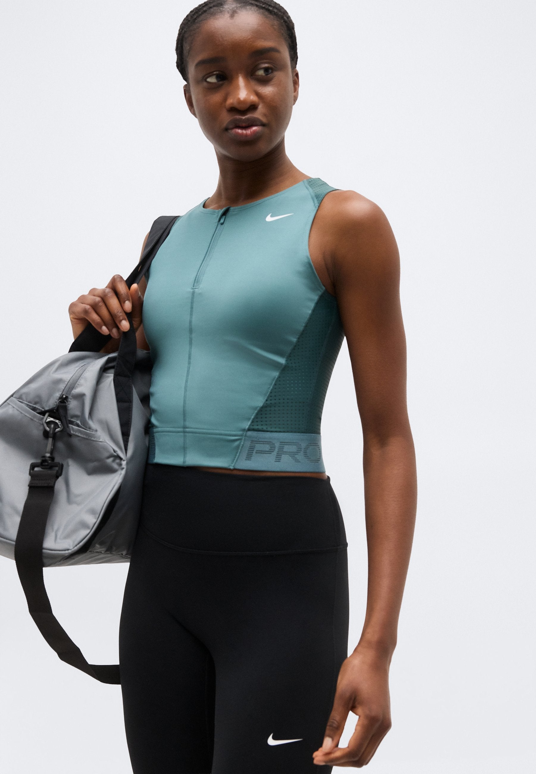 TANK - Top - mineral slate/faded spruce/white