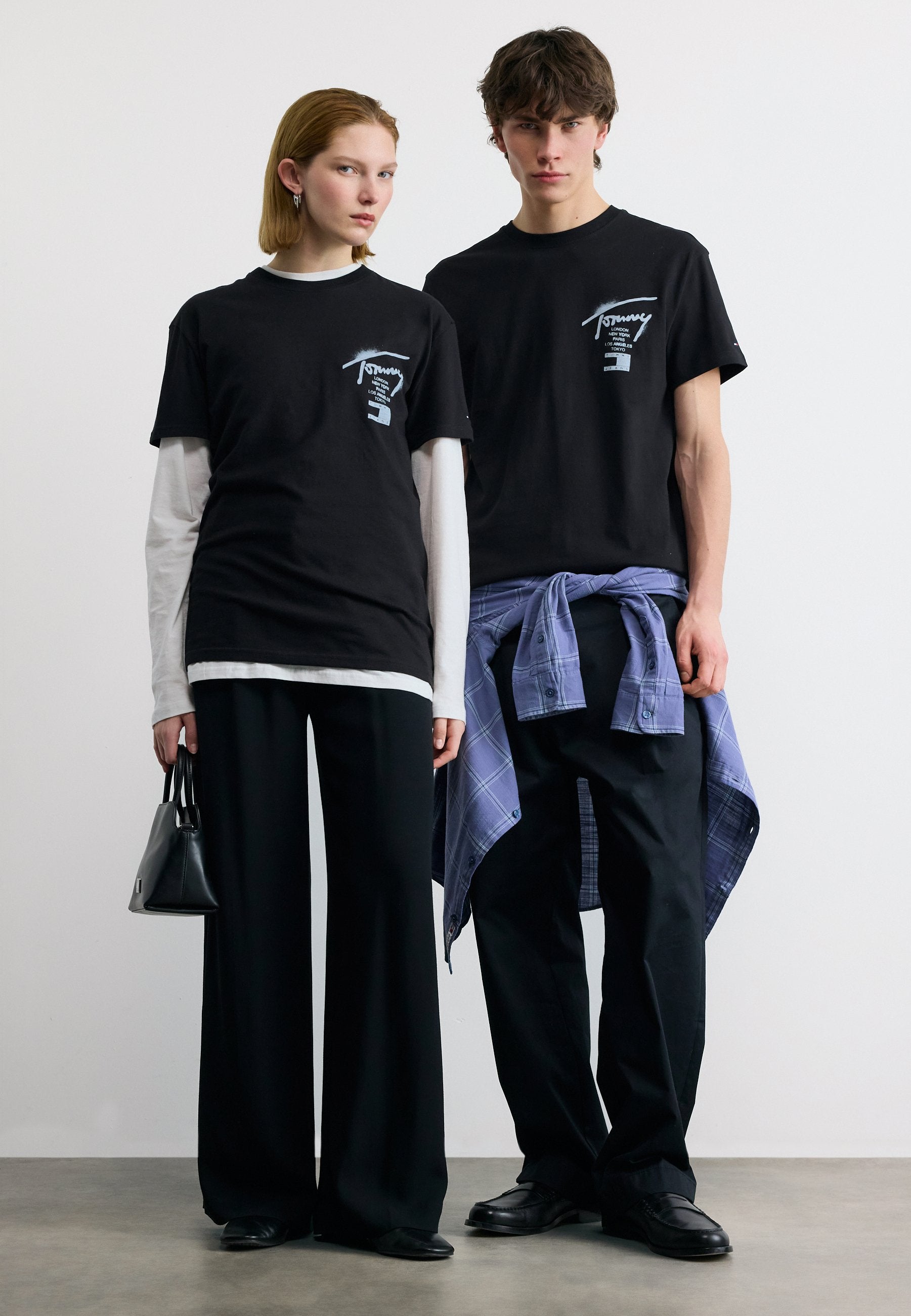 SIGNATURE BACK LOGO JERSEY T-SHIRT - Print T-shirt - black