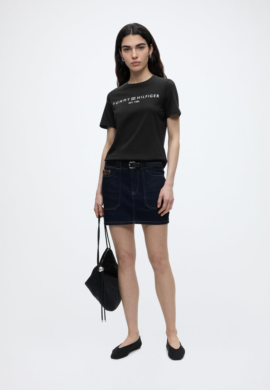 Print T-shirt - black
