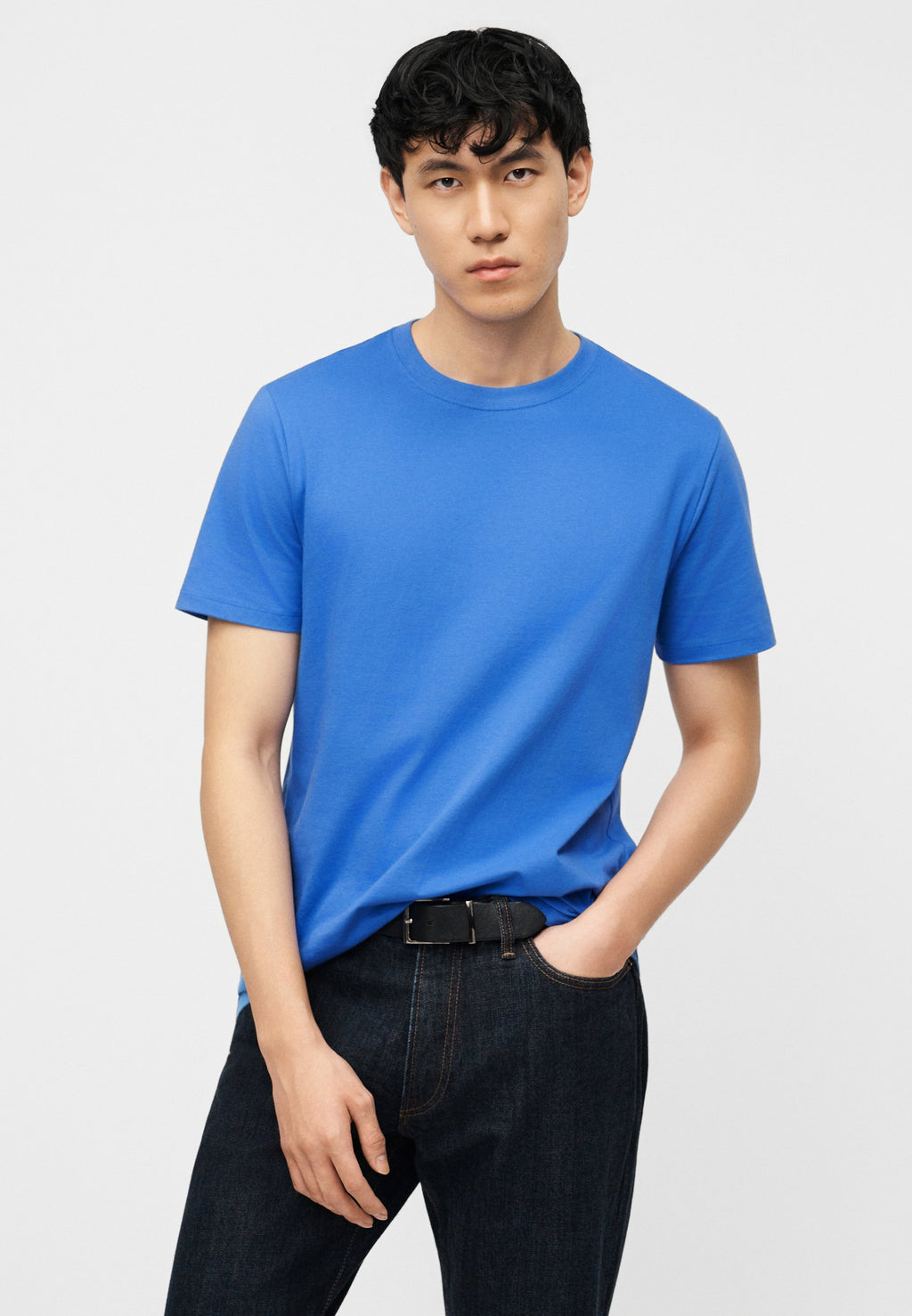 EVERYDAY SOFT CREW - Basic T-shirt - belle blue
