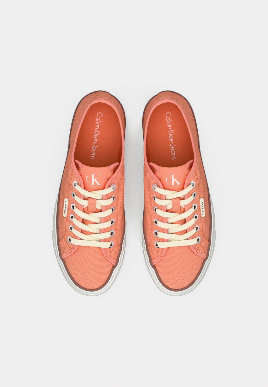 FLATFORM LOGO - Trainers - powder orange/cappuccino