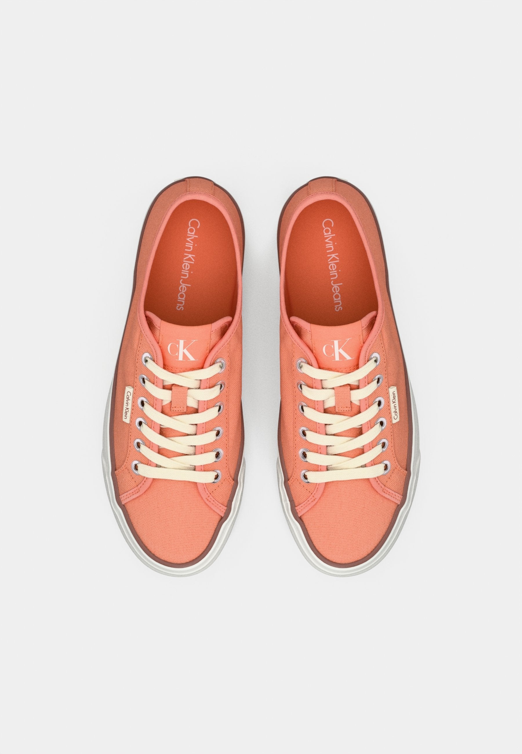 FLATFORM LOGO - Trainers - powder orange/cappuccino