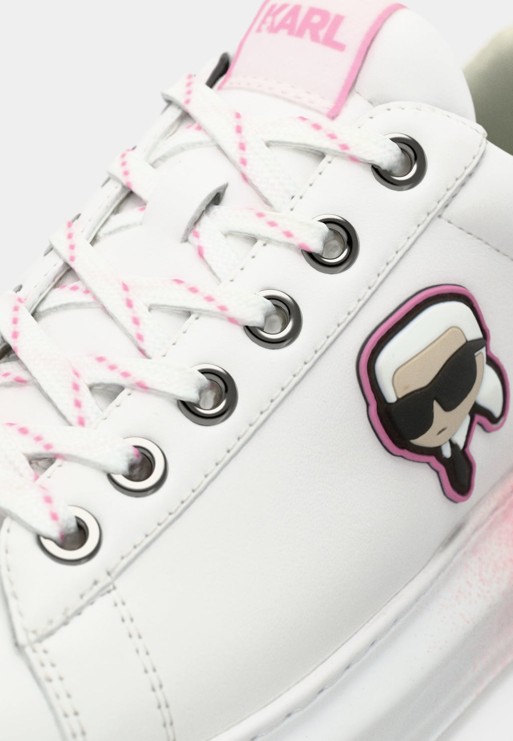 KAPRI OMBRE LACE - Trainers - white/pink