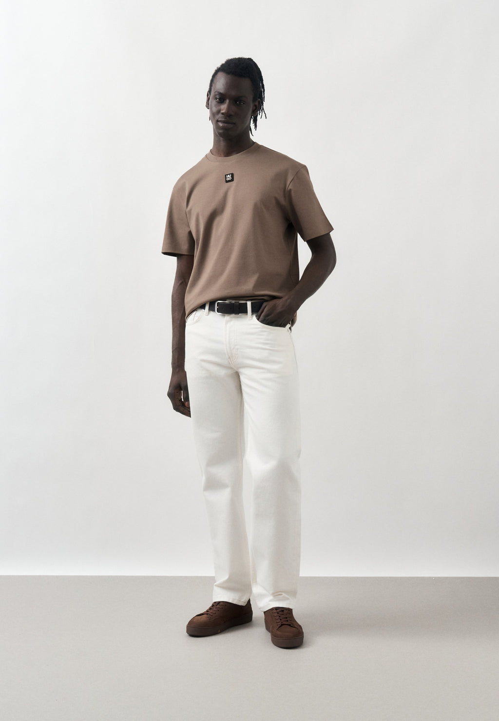 DALILE - Basic T-shirt - pastel brown
