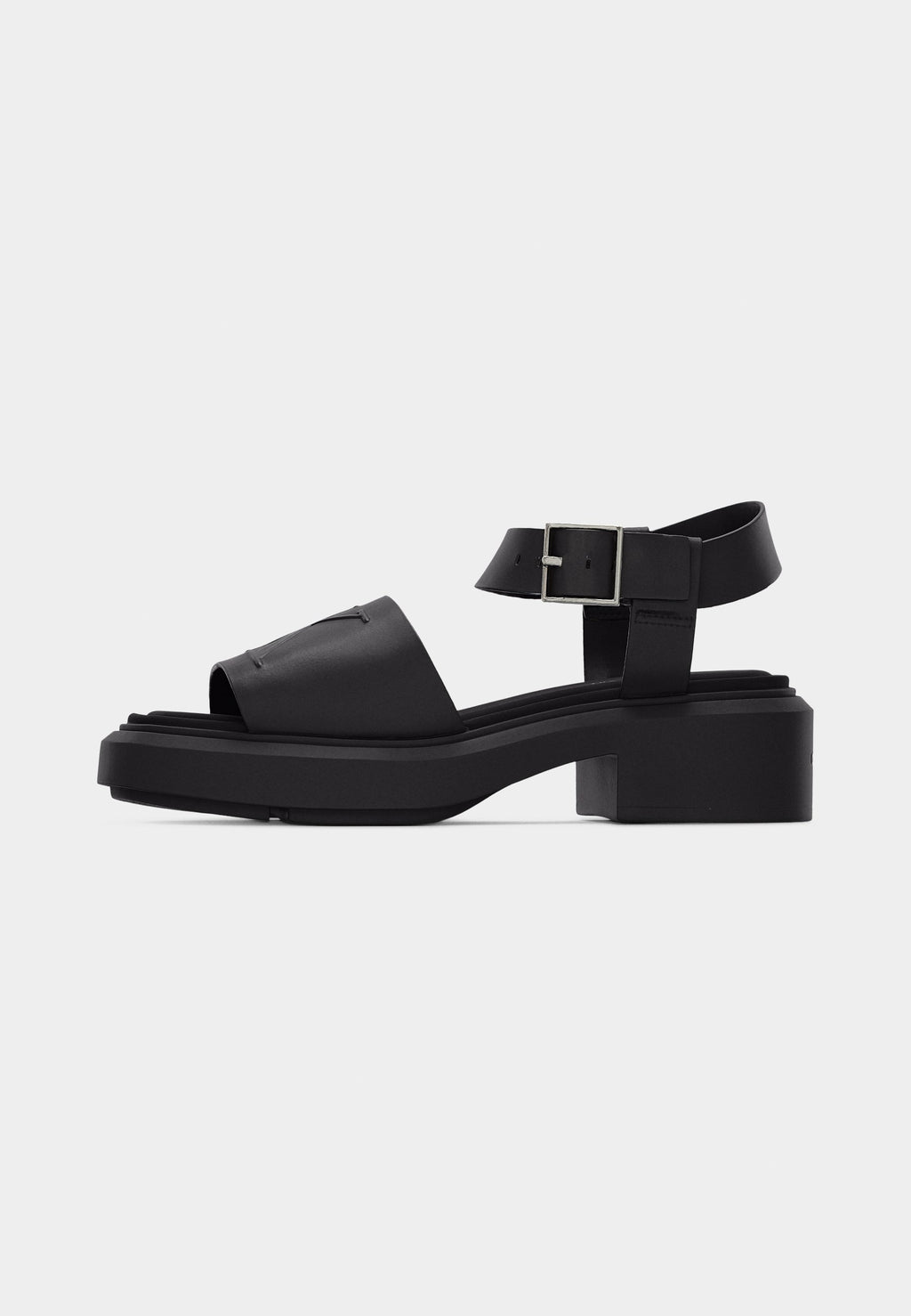 Platform sandals - triple black