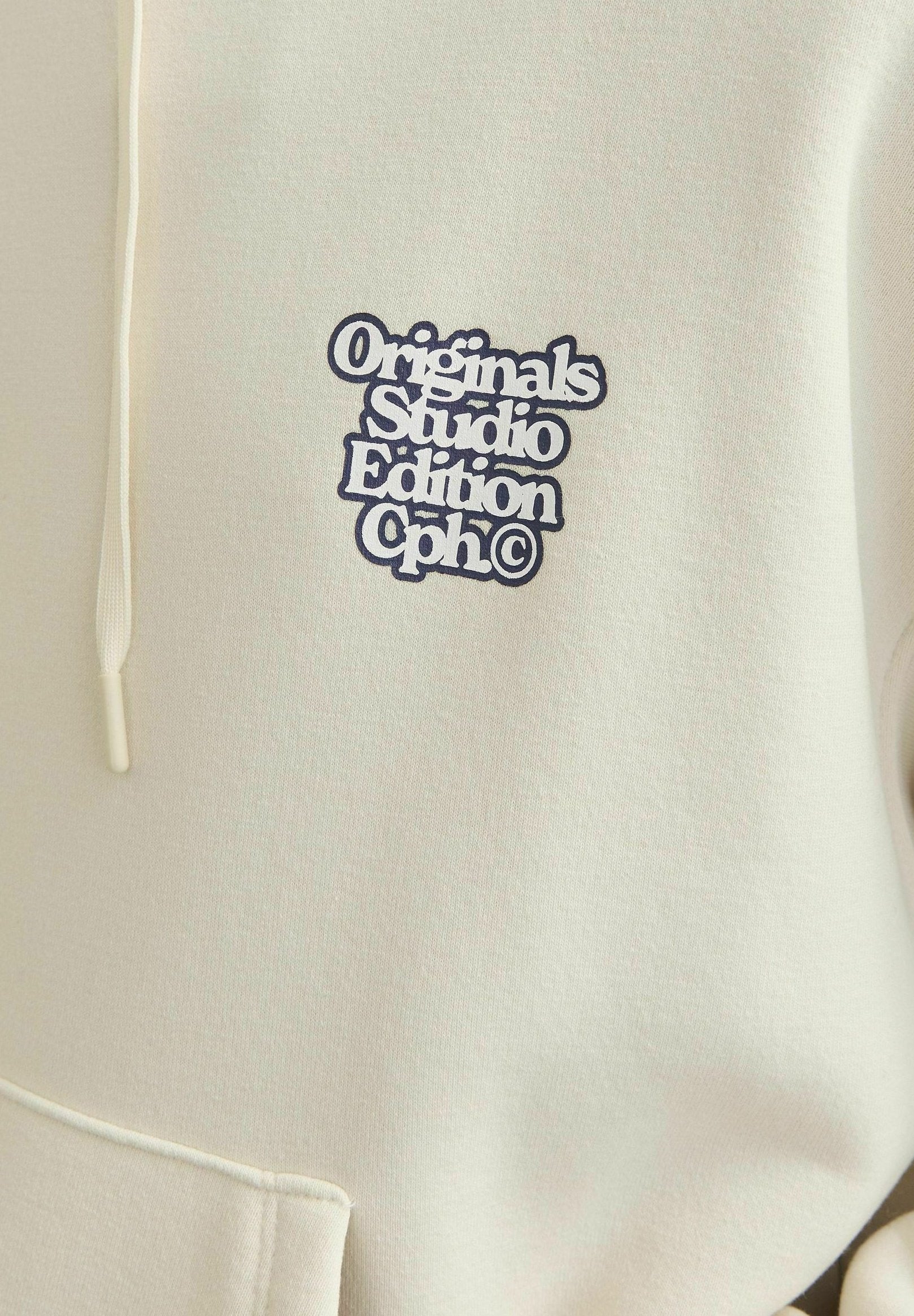 Printed - Hoodie - antique white