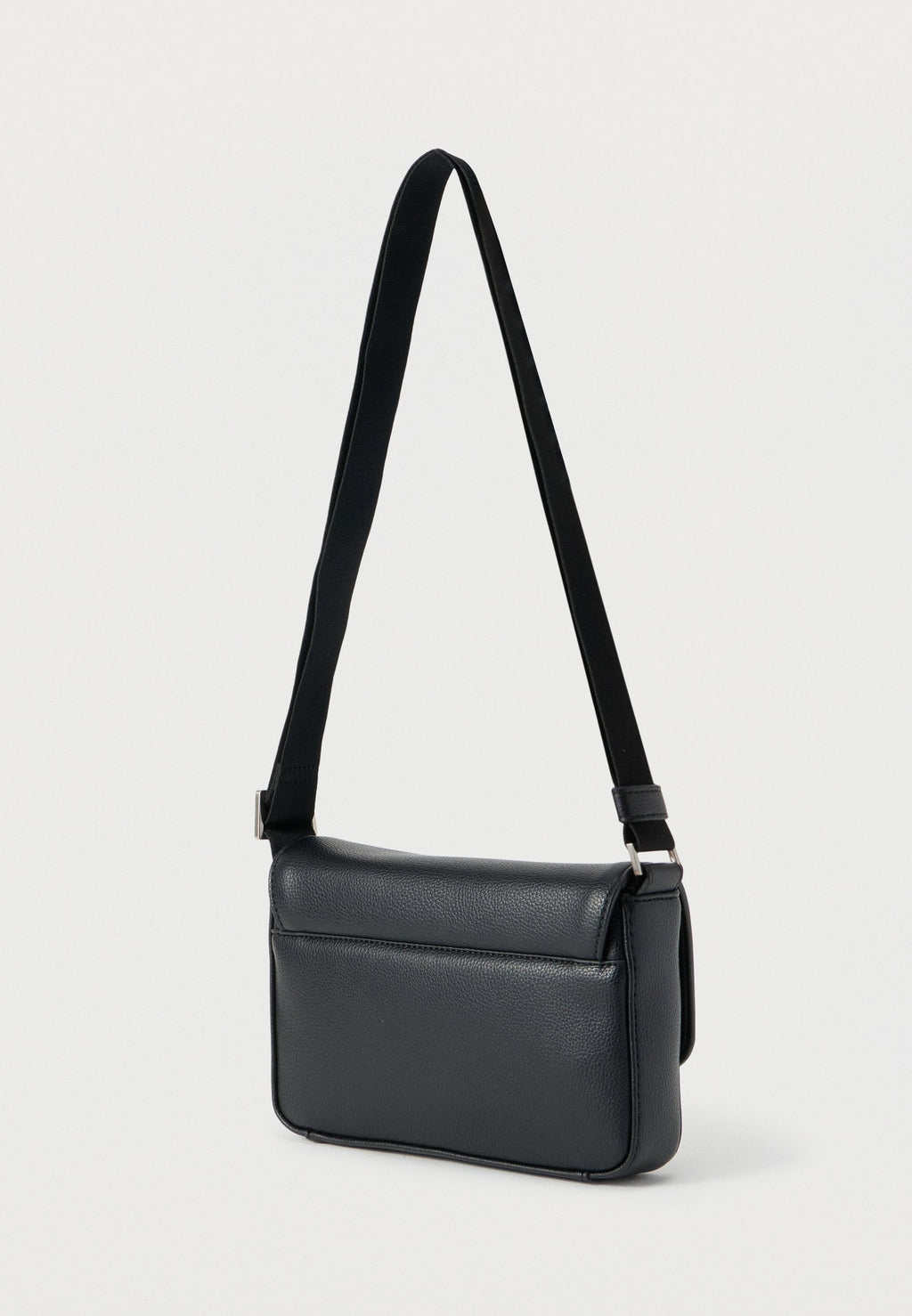 RAISED SMALL FLAP MESSENGER - Cross body bag - black