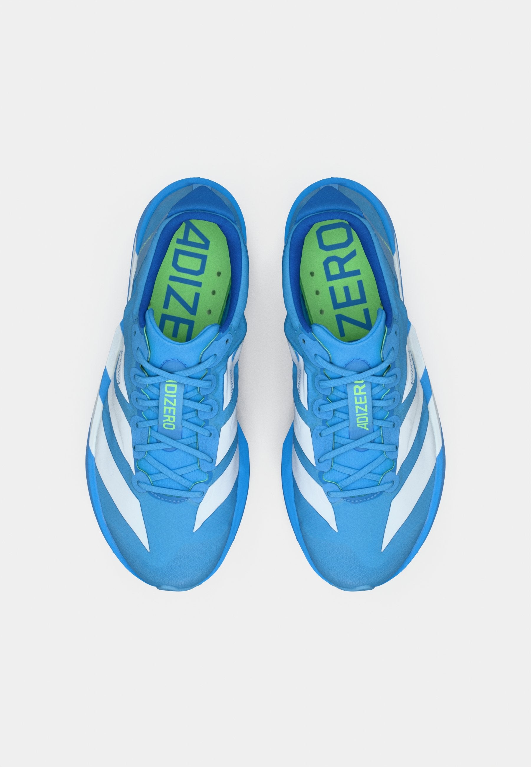 ADIZERO ADIOS 9 - Chaussures de running sur route - bleu/blanc/citron vert