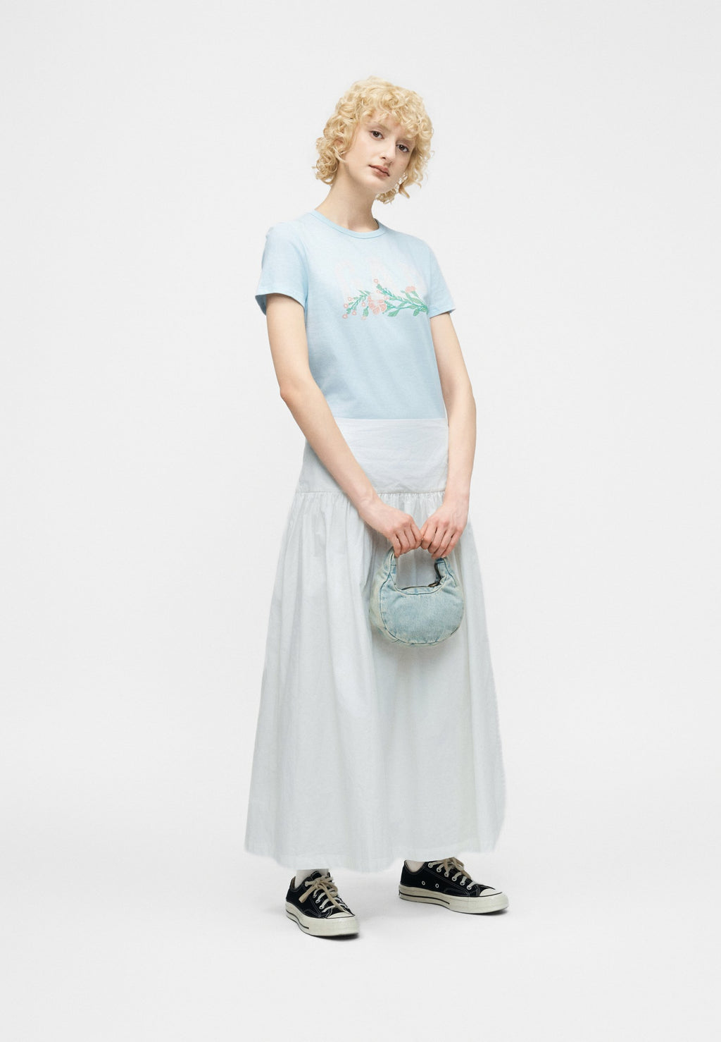 CREW GRAPHICS NOVELTY - Print T-shirt - poolside blue