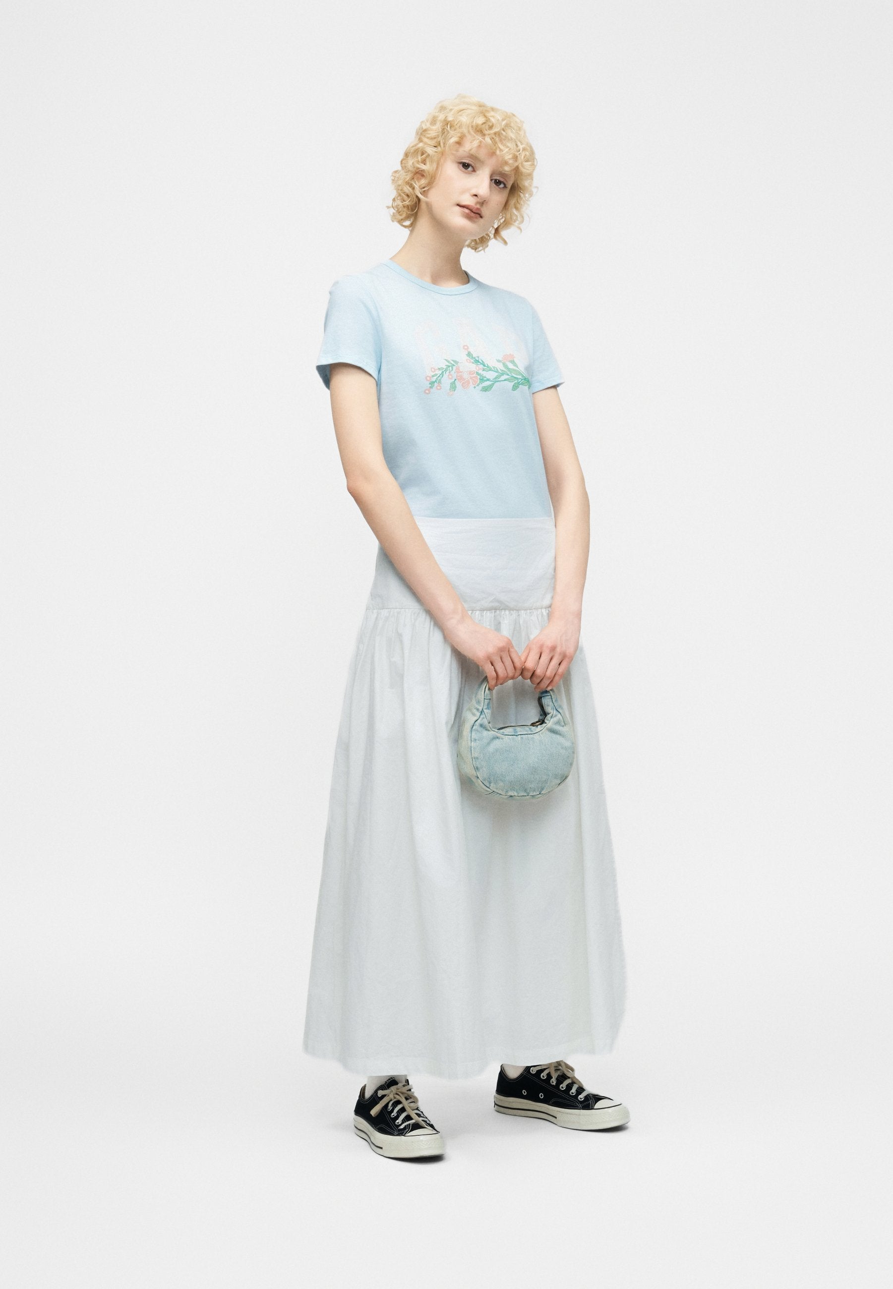 CREW GRAPHICS NOVELTY - Print T-shirt - poolside blue