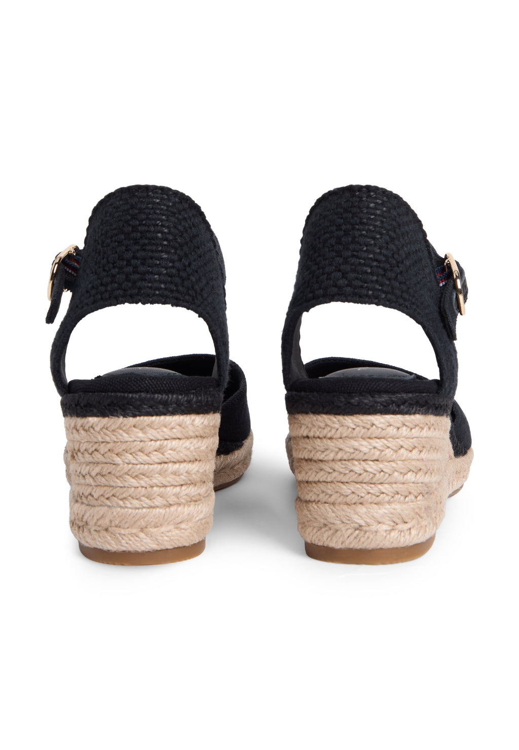 MID WEDGE ESPAD CLOSED TOE - Espadrilles - black