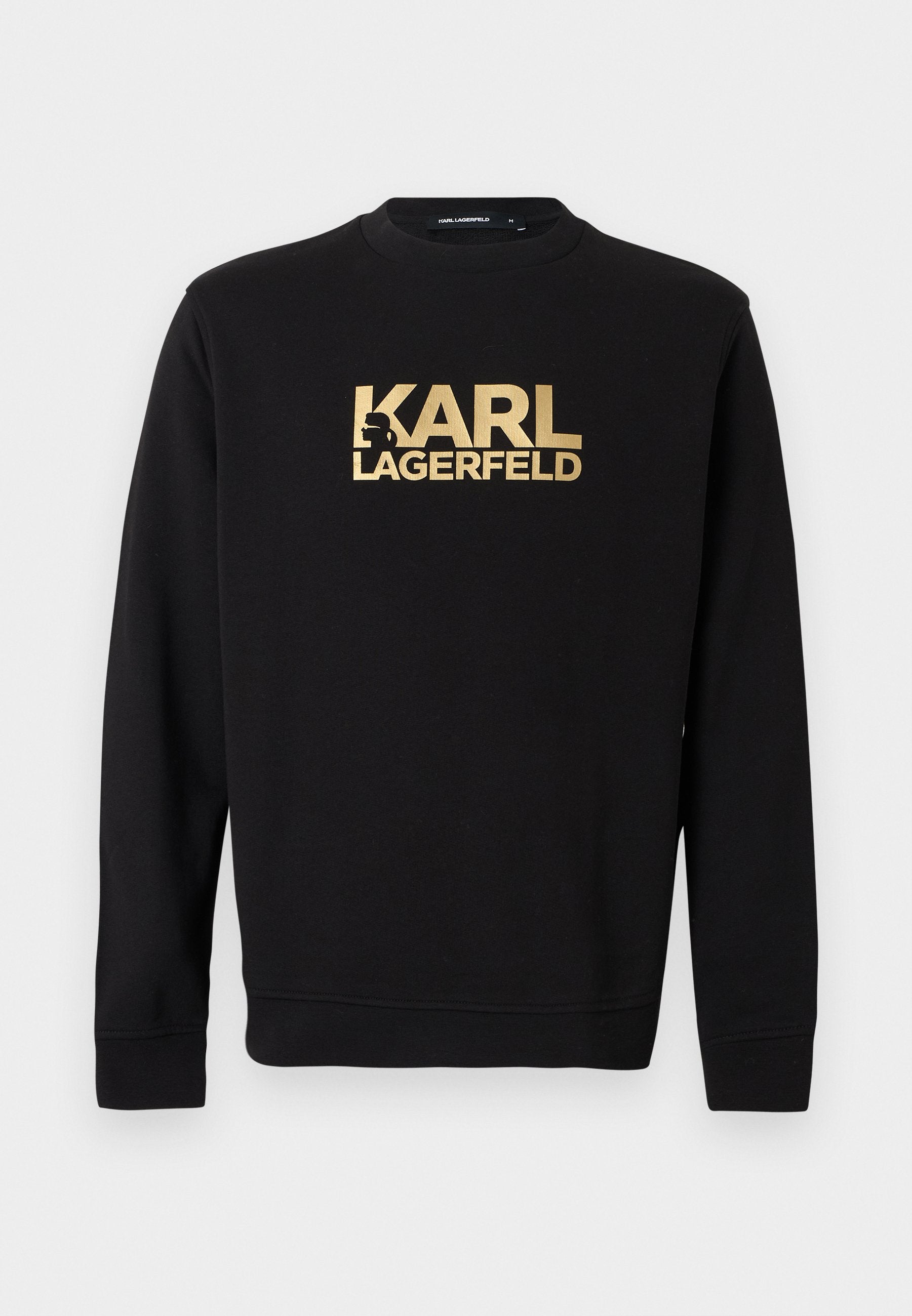 CREW NECK - Sweatshirt - black/gold-coloured