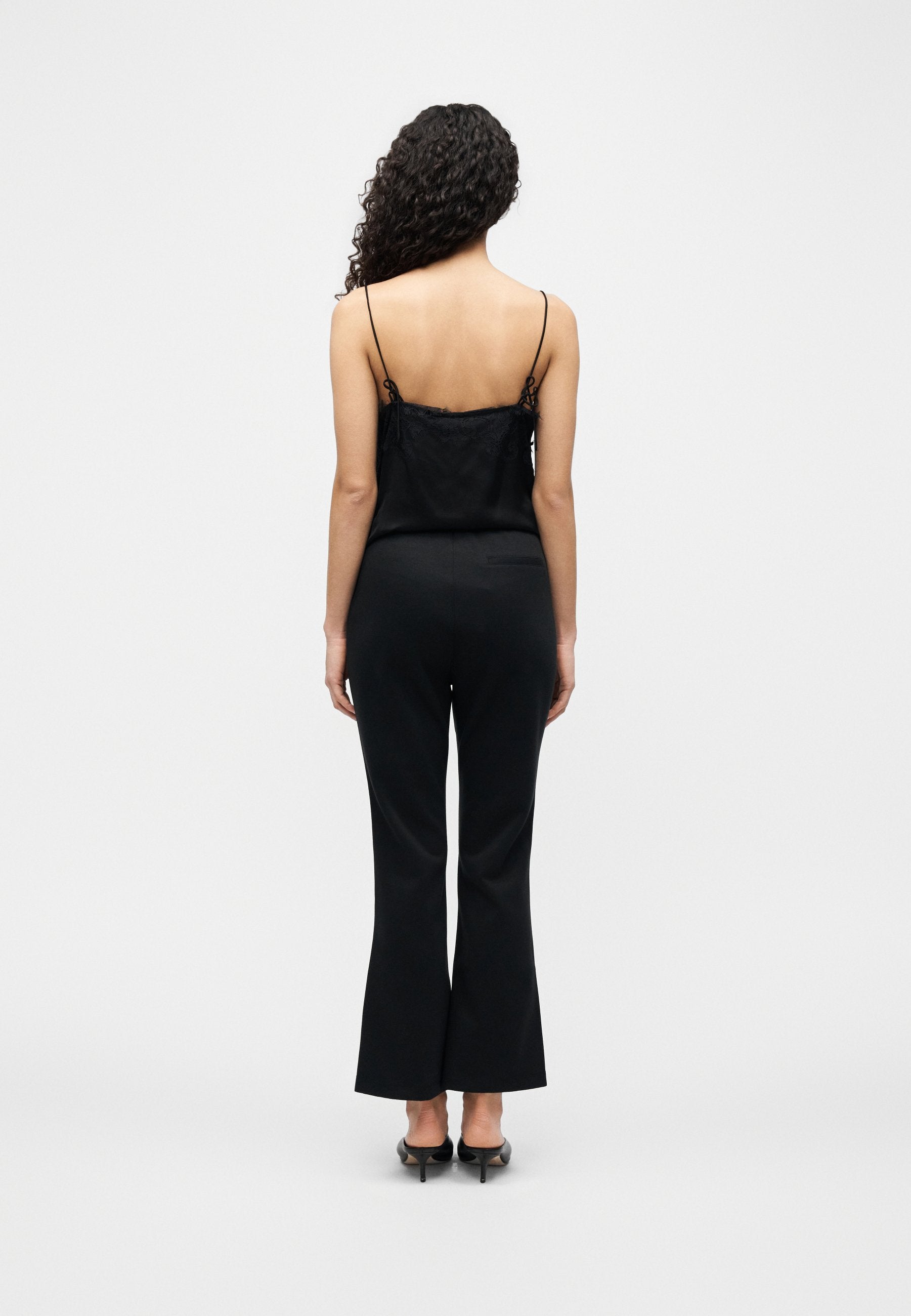 SPACER FIT FLARE PANT - Trousers - black