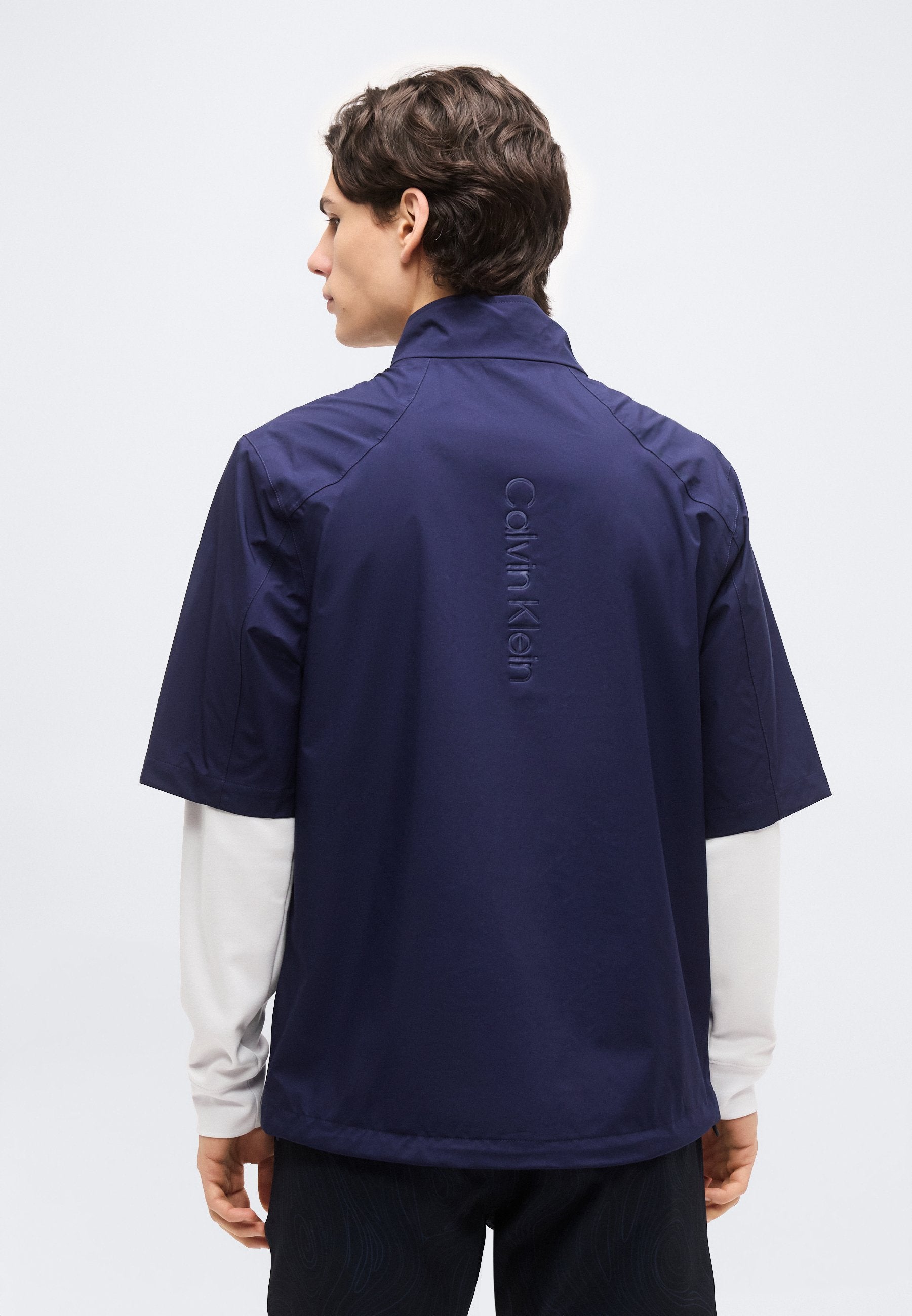 ACRES SHORT SLEEVE WATERPROOF JACKET - Outdoor jacket - navy