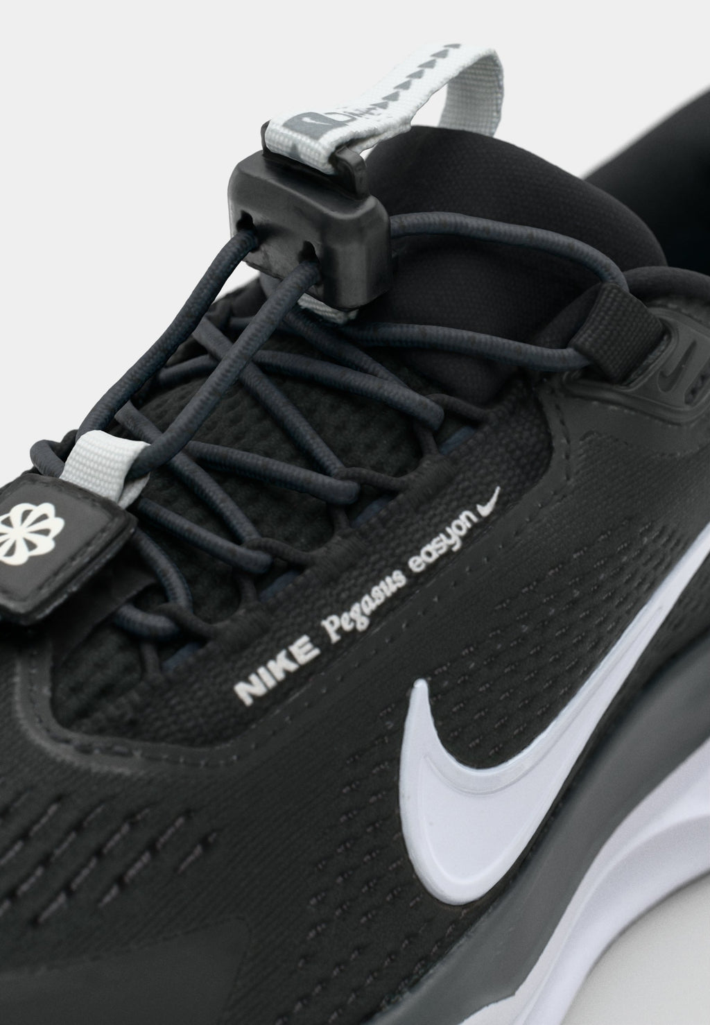 PEGASUS EASYON - Road running shoes - black/white/anthracite/photon dust/volt