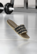 ADILETTE COMFORT 2.0 SLIDES - Mules - crystal linen/core black