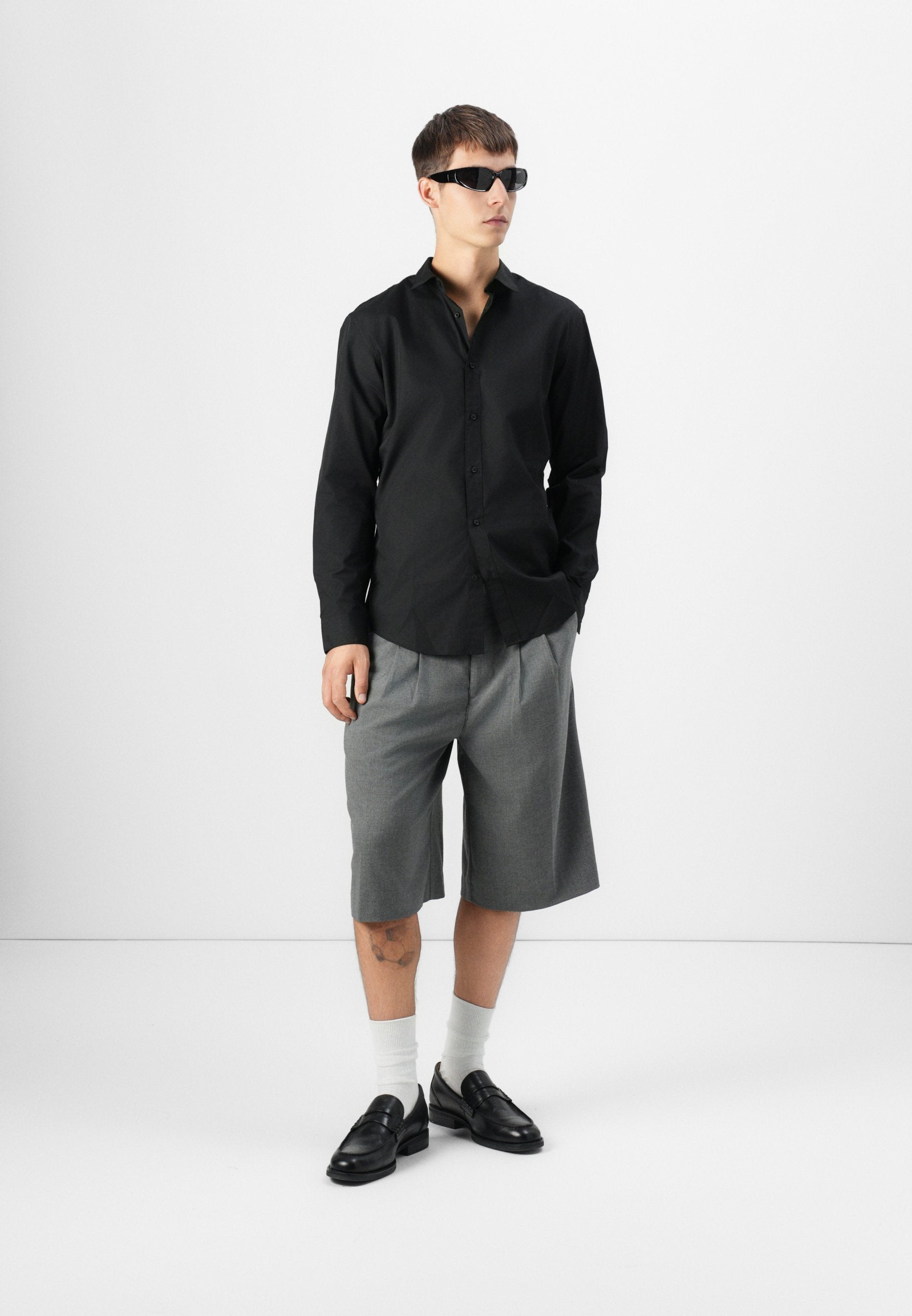 Slim Fit - Shirt - black