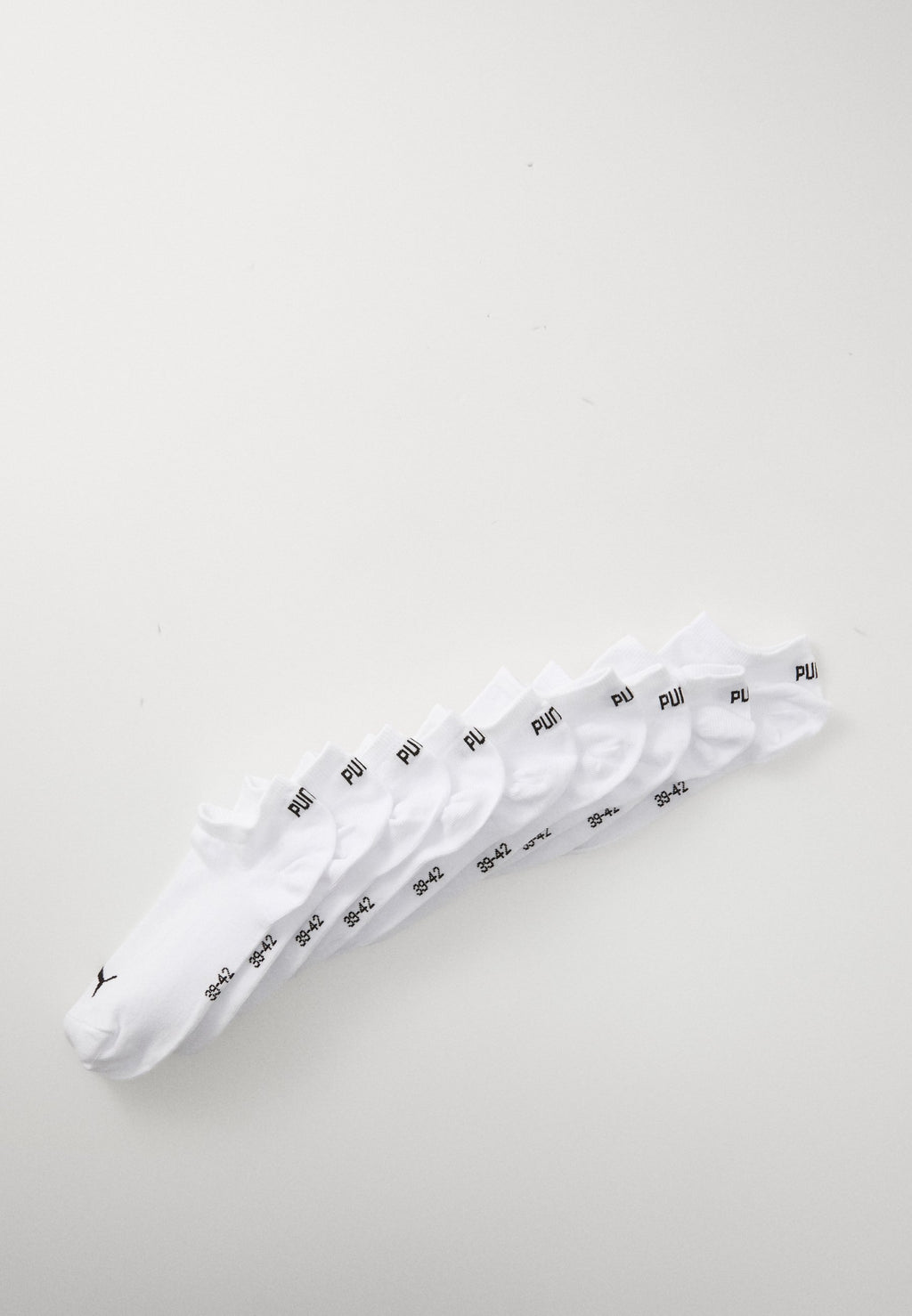 SNEAKER DÜZ UNISEX 9'LU PAKET - Çorap - beyaz