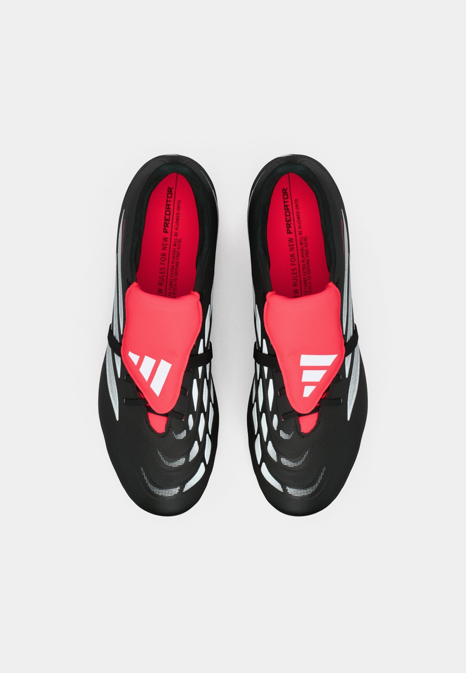 PREDATOR CLUB FOLD-OVER TONGUE - Football boots artificial grass - core black/footwear white/lucid red