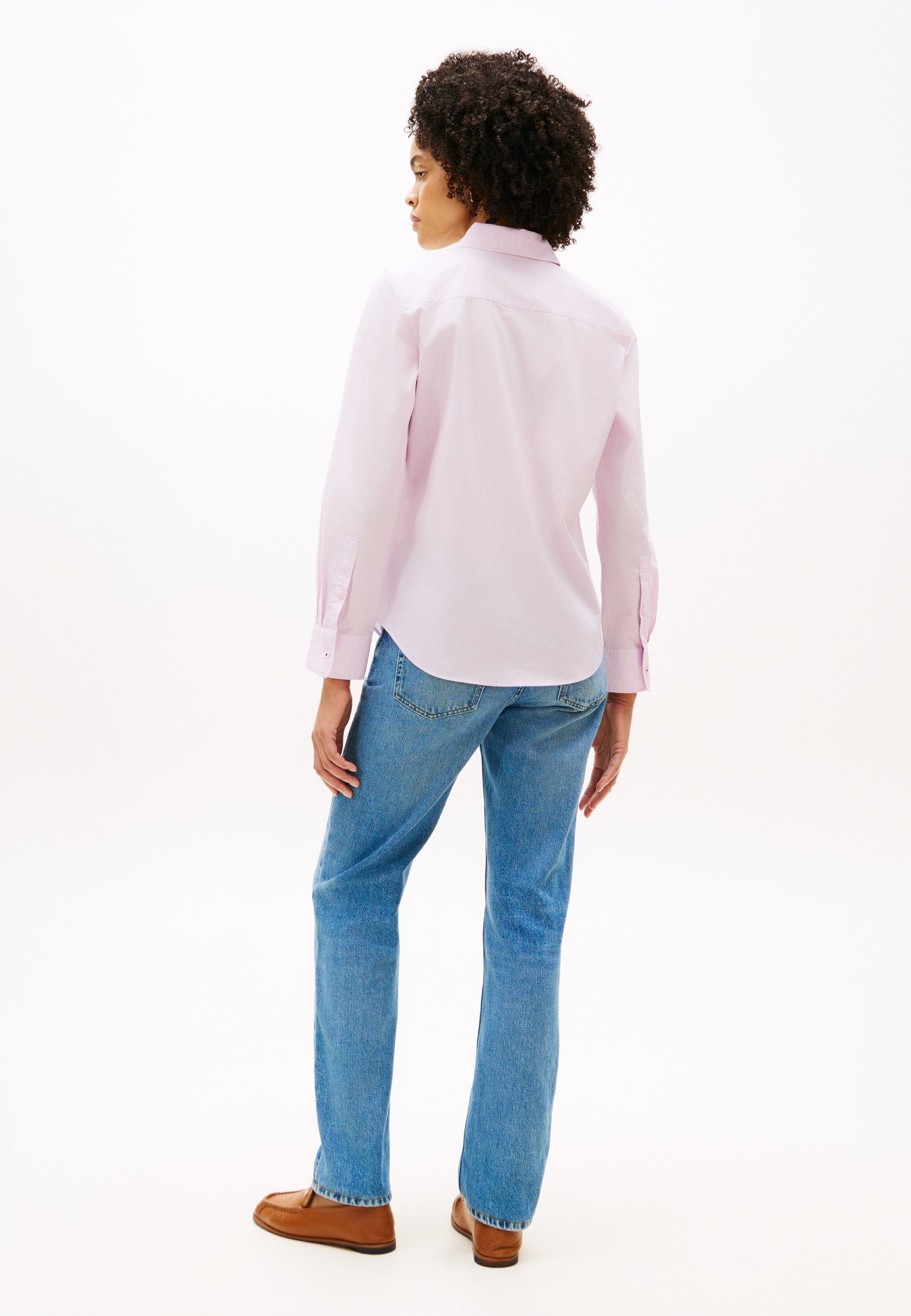 REGULAR CLASSIC SHIRT - Button-down blouse - lilac powder