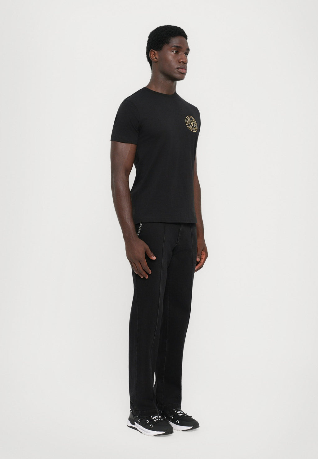 EMBLEM - Print T-shirt - black/gold coloured
