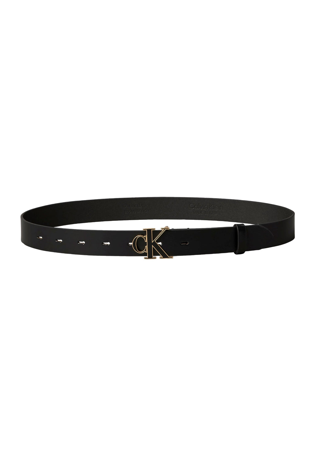 BOUCLE RONDE - Ceinture - noir/doré clair antique