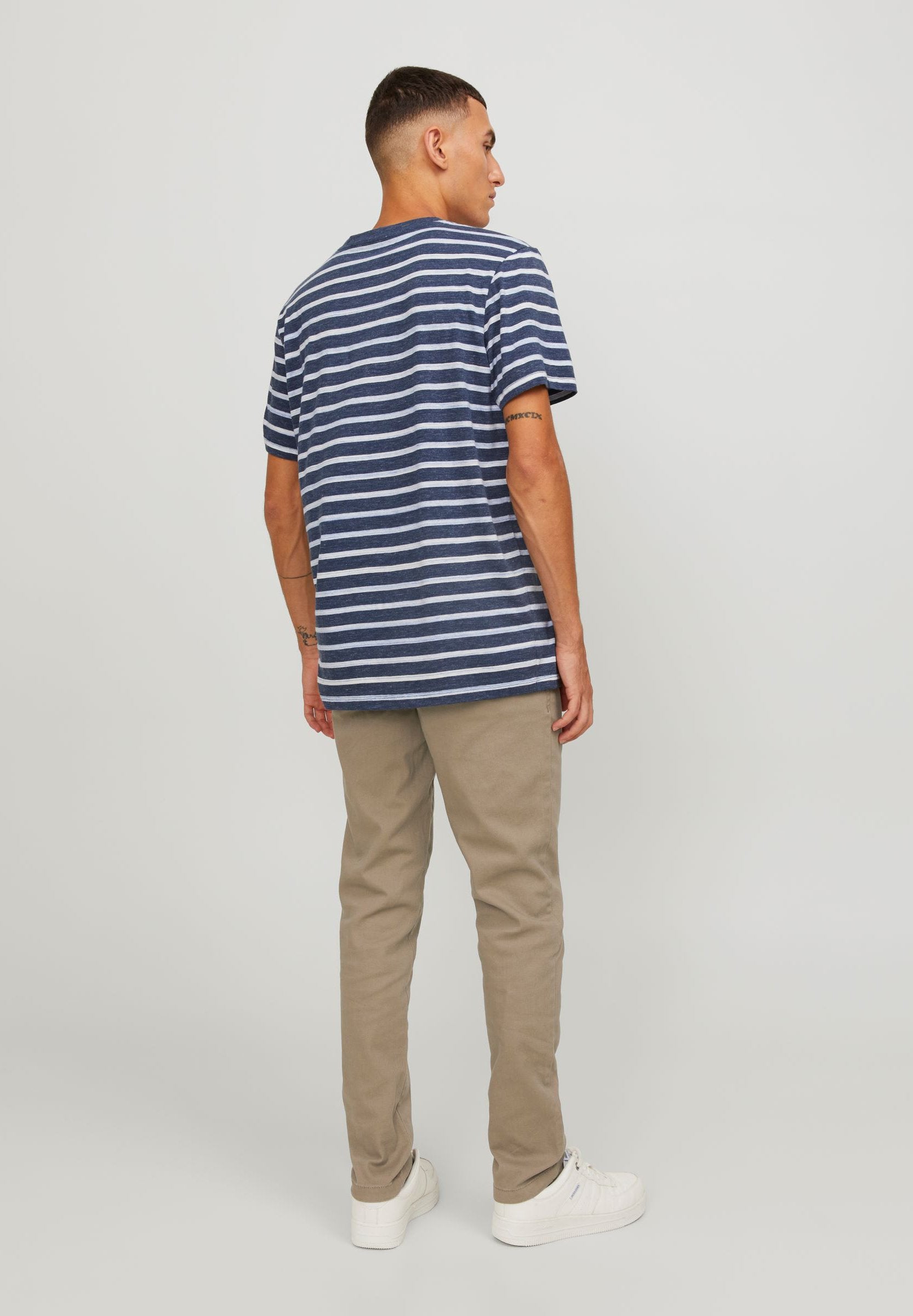 JJIMARCO JJDAVE 2 PACK - Chinos - beige/navy blazer