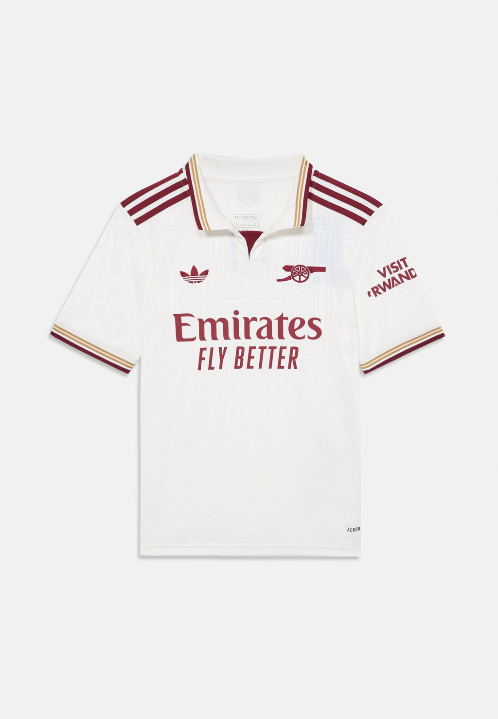 ARSENAL KIDS UNISEX - Football jersey - cloud white/ burgundy