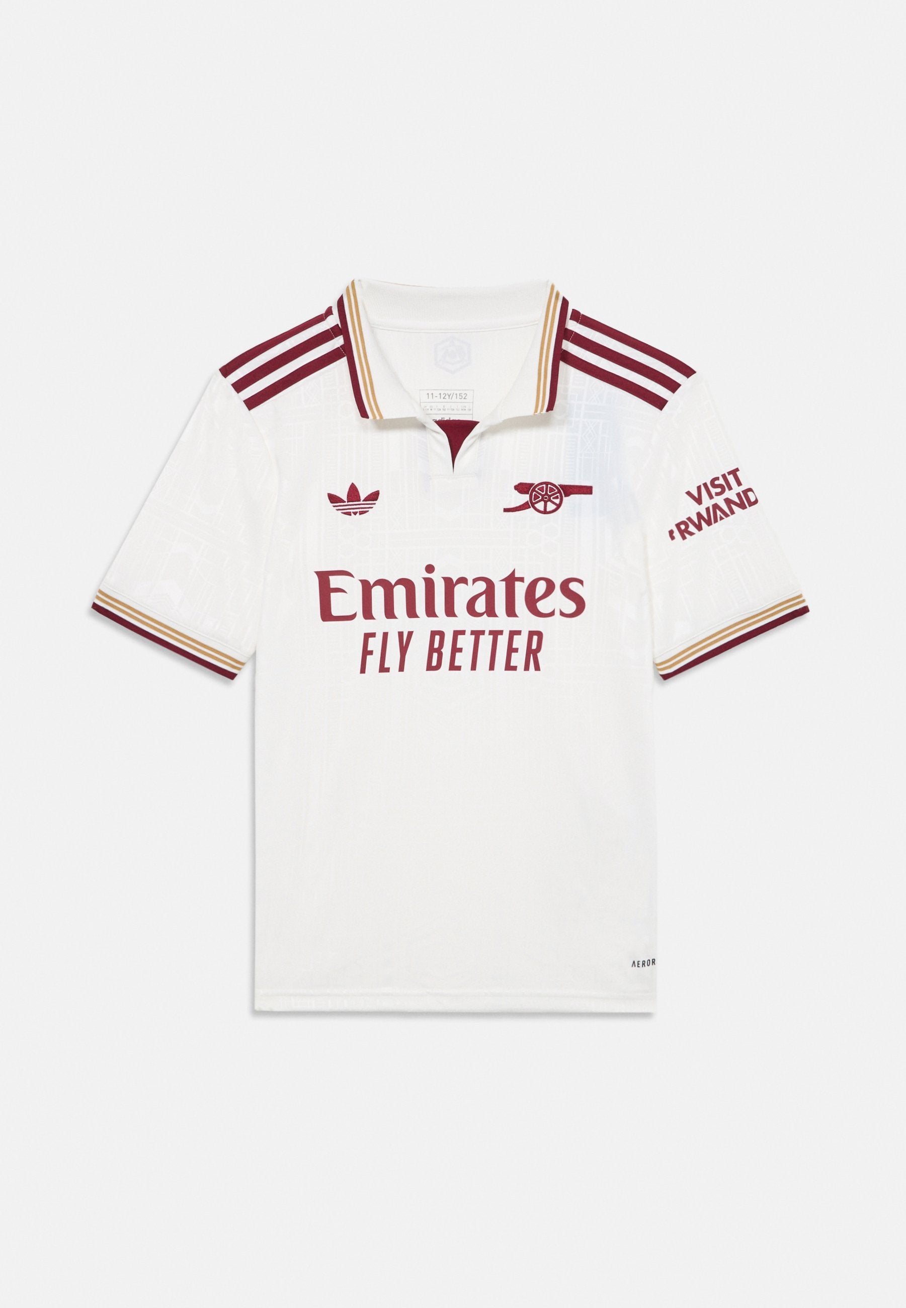 ARSENAL KIDS UNISEX - Football jersey - cloud white/ burgundy