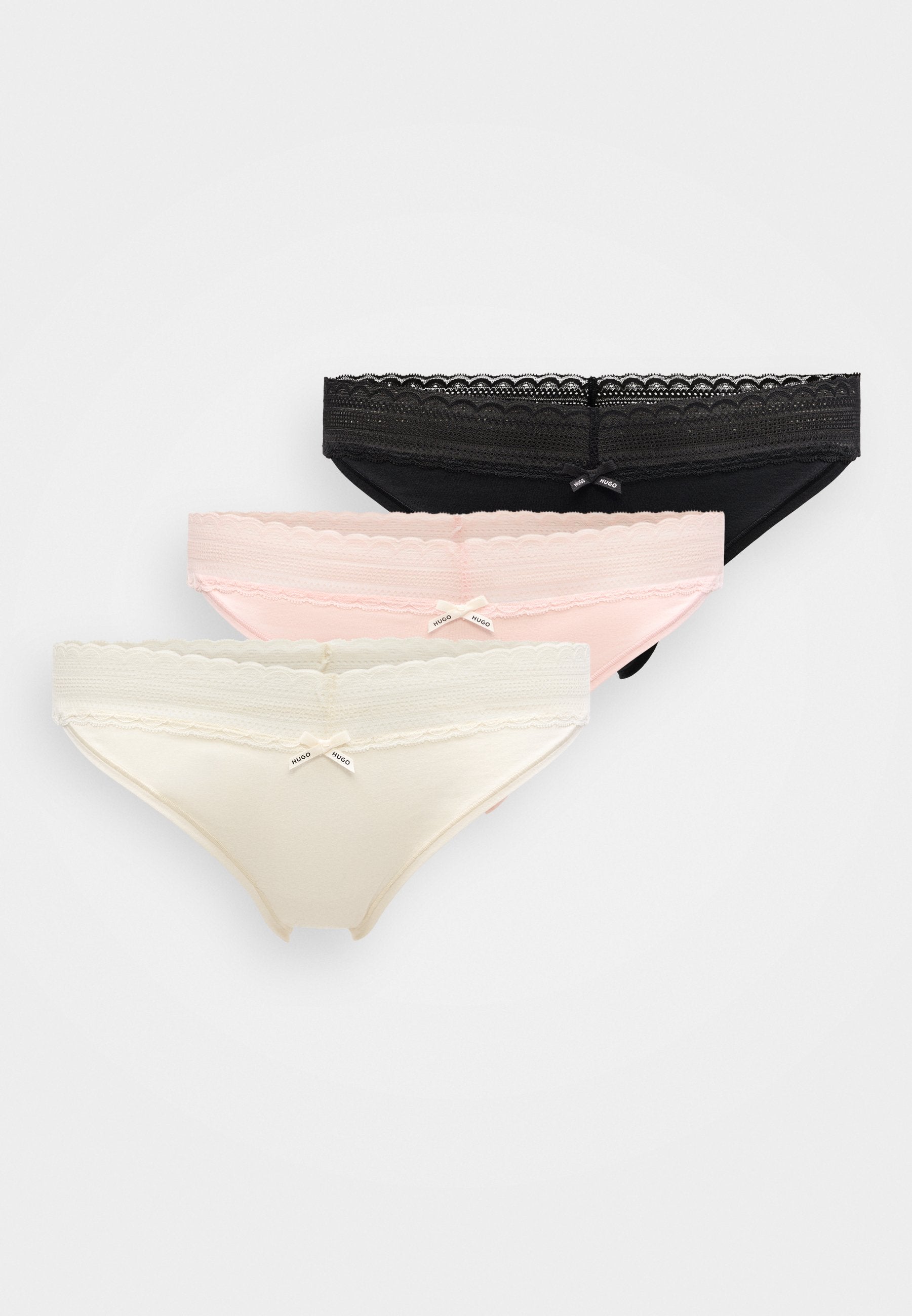 TRIPLET BRIEF 3 PACK - Briefs - black/white/rose