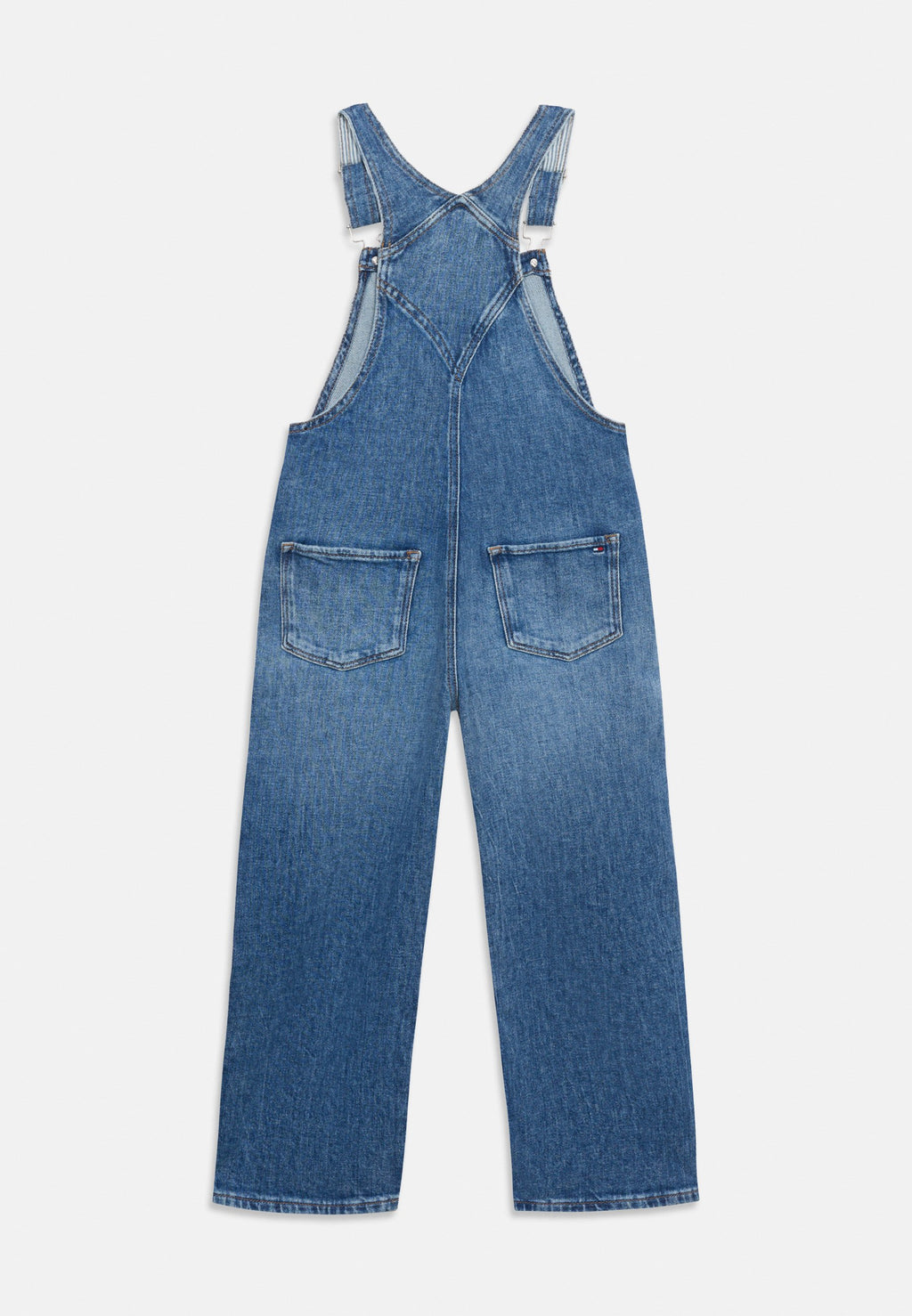 HERITAGE FLAG LOGO RELAXED DENIM DUNGAREES - Denim Dungarees - denim medium vintage