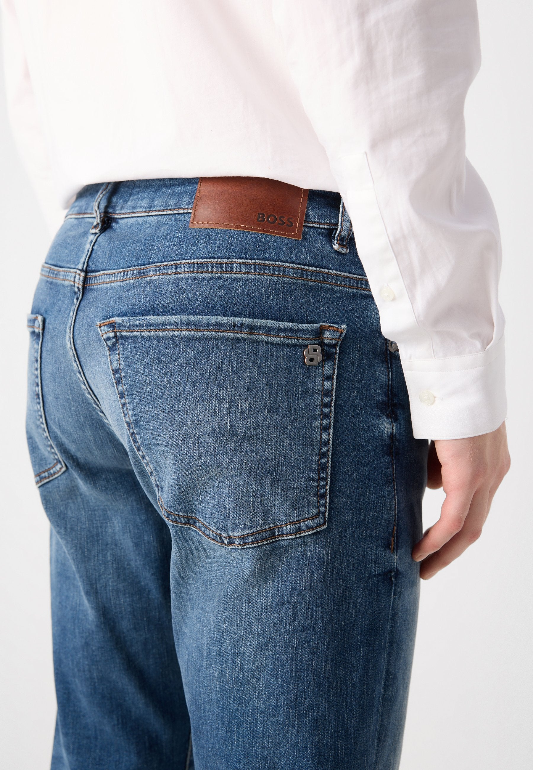Straight leg jeans - navy