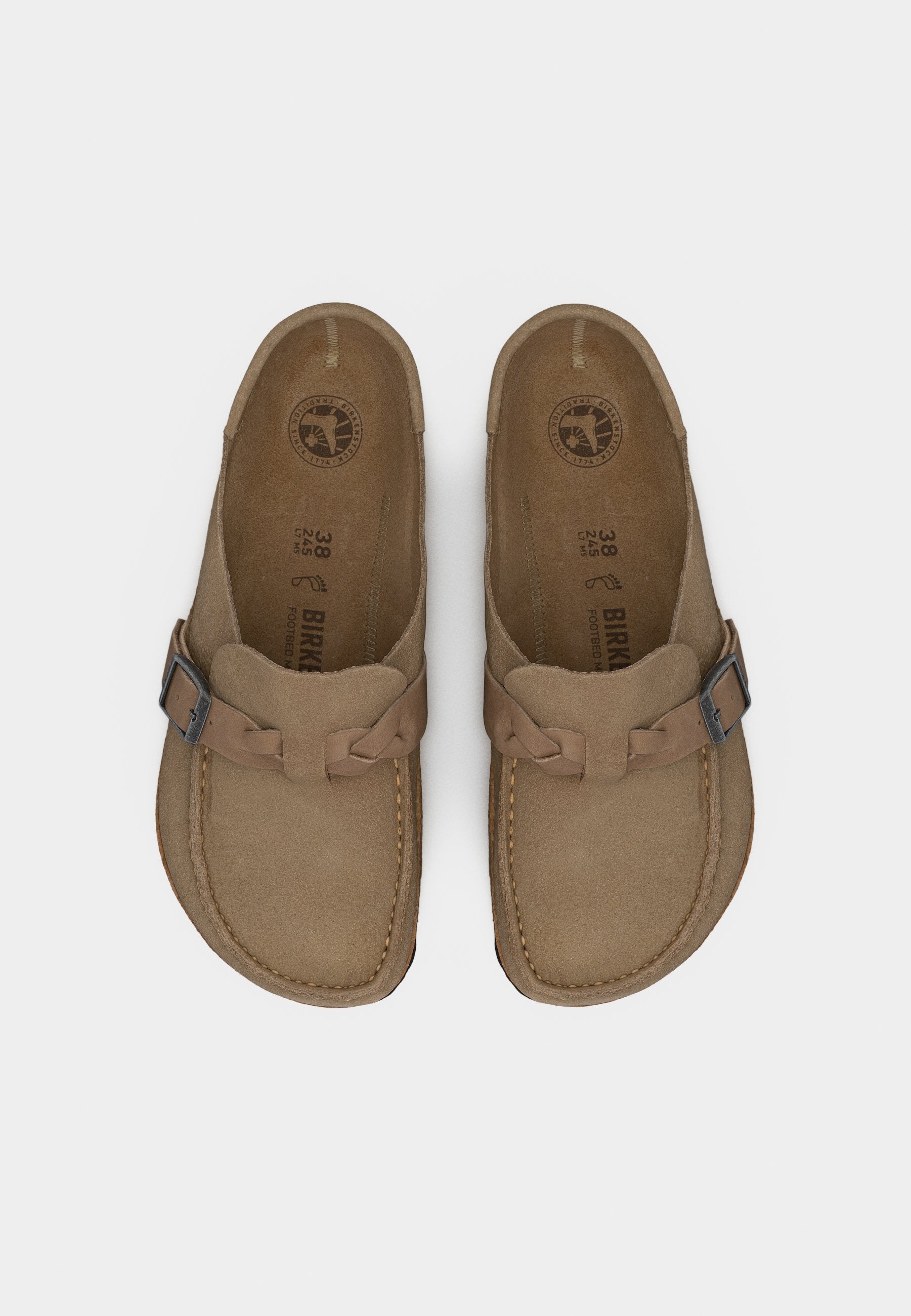 BUCKLEY BRAIDED REGULAR - Mules - taupe