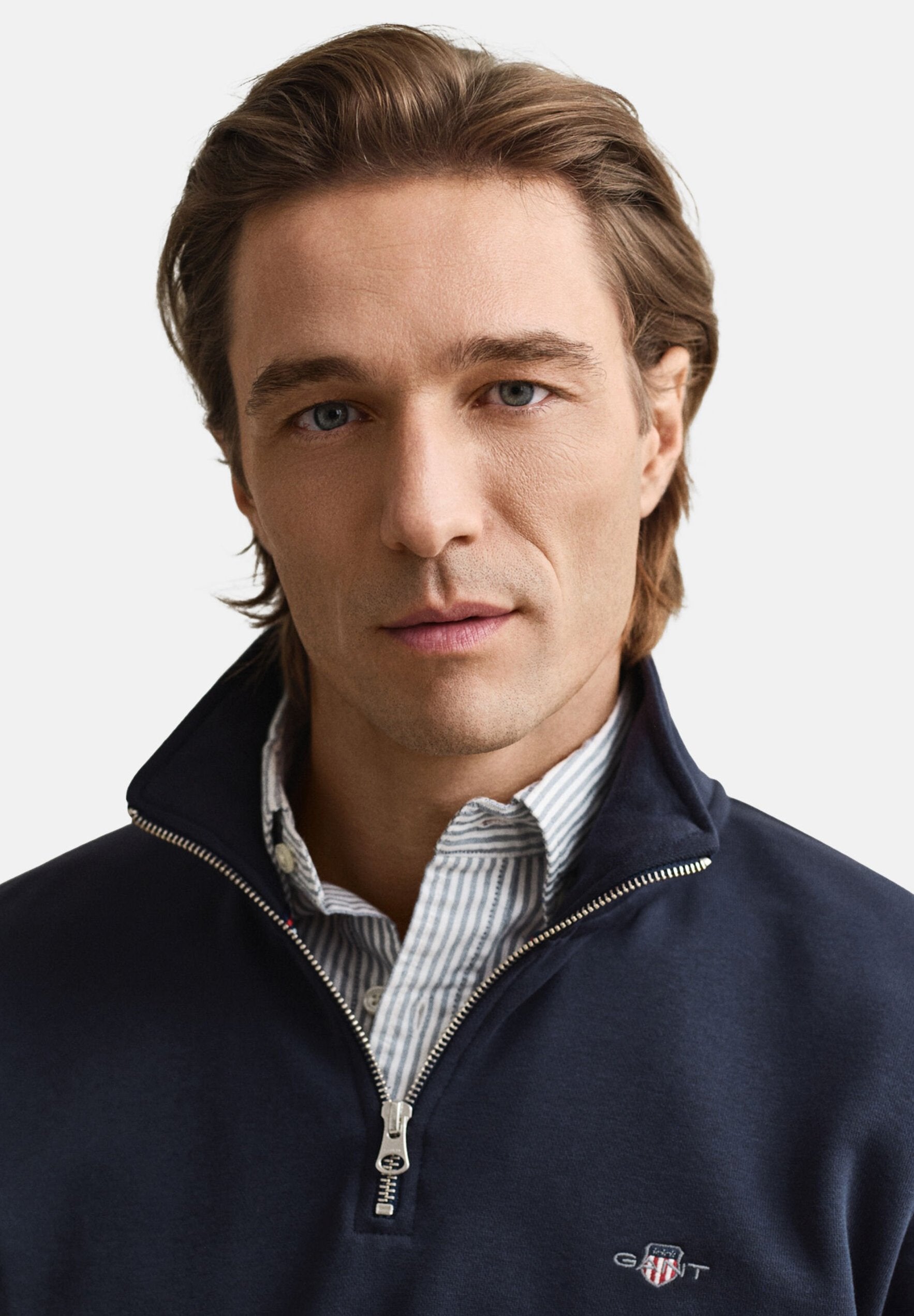 REG SHIELD YARIM FERMUARLI - Sweatshirt - lacivert