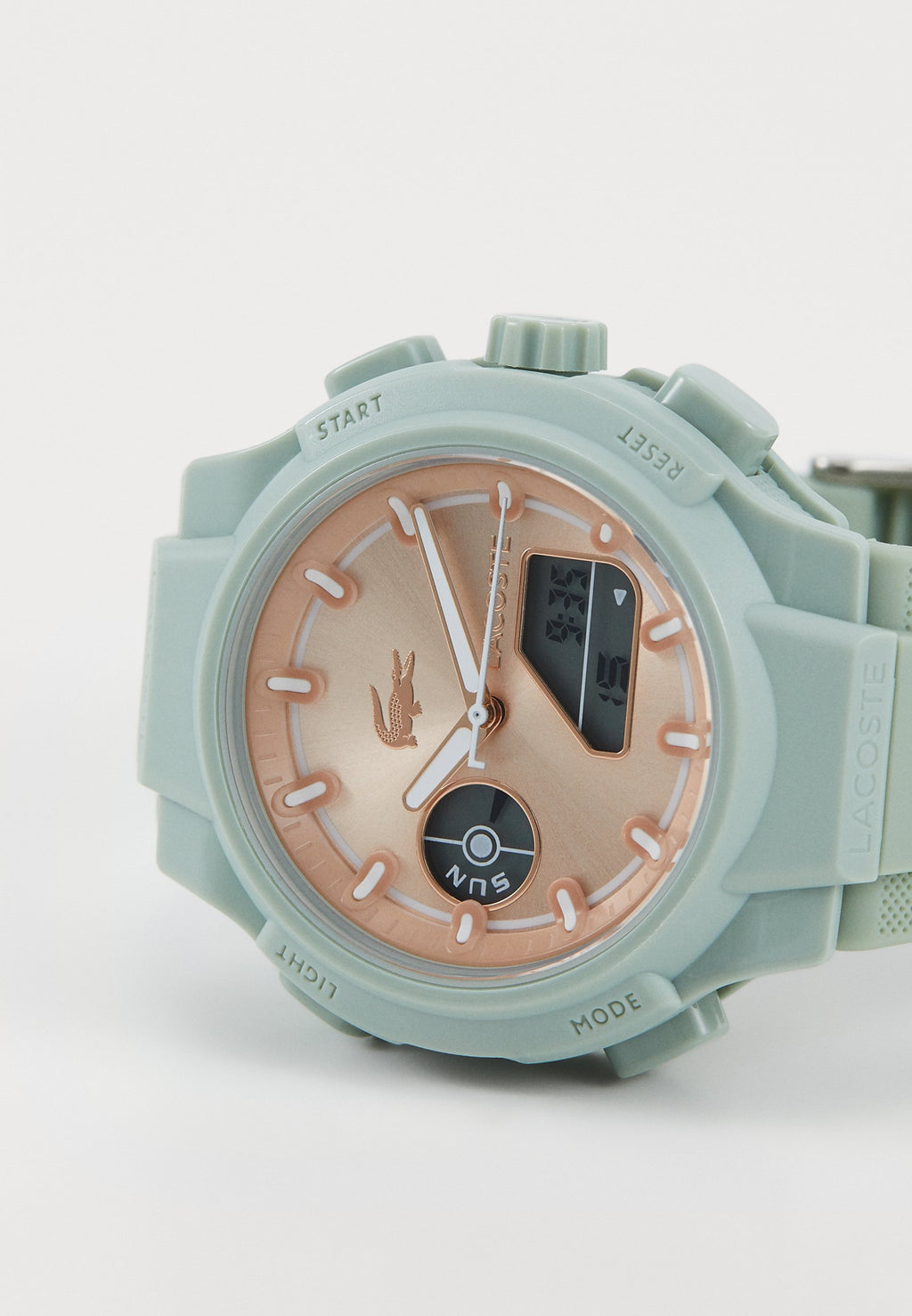 Chronograph watch - green/roségold-coloured