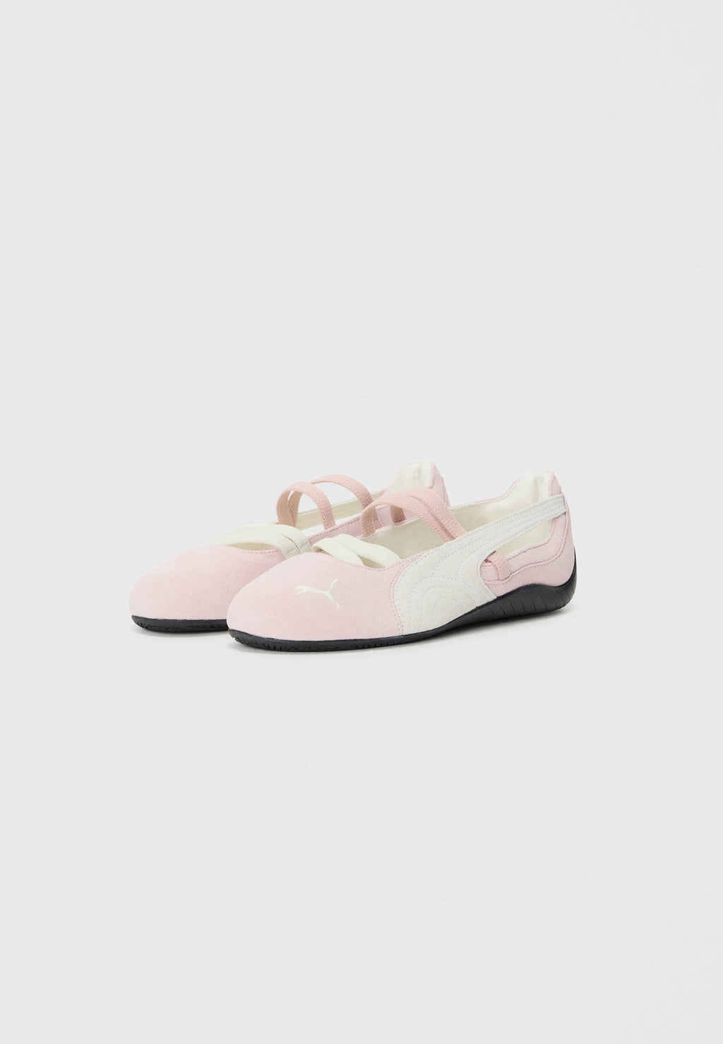 SPEEDCAT - Ankle strap ballet pumps - pink/white
