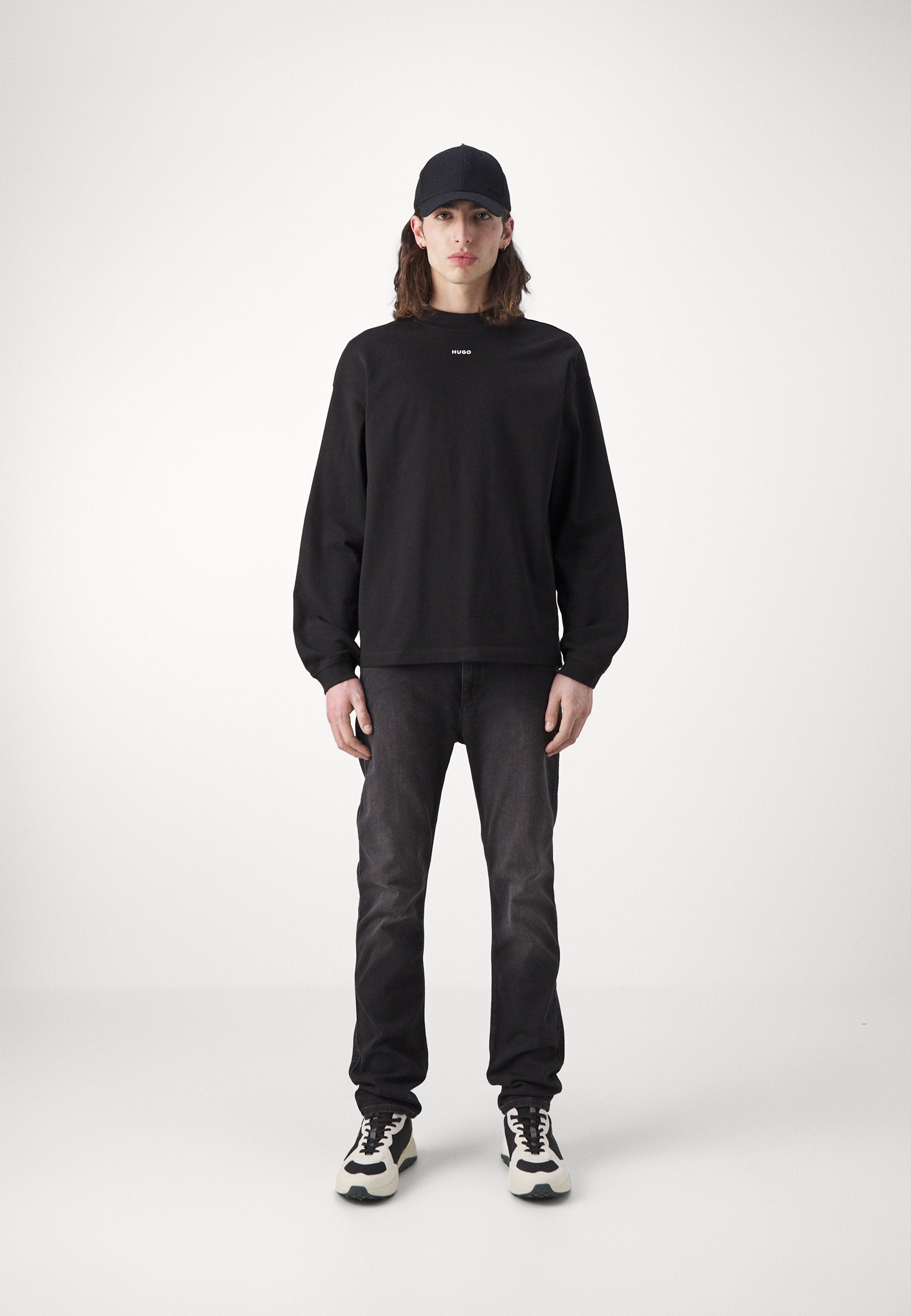 DAPOSO - Long sleeved top - black