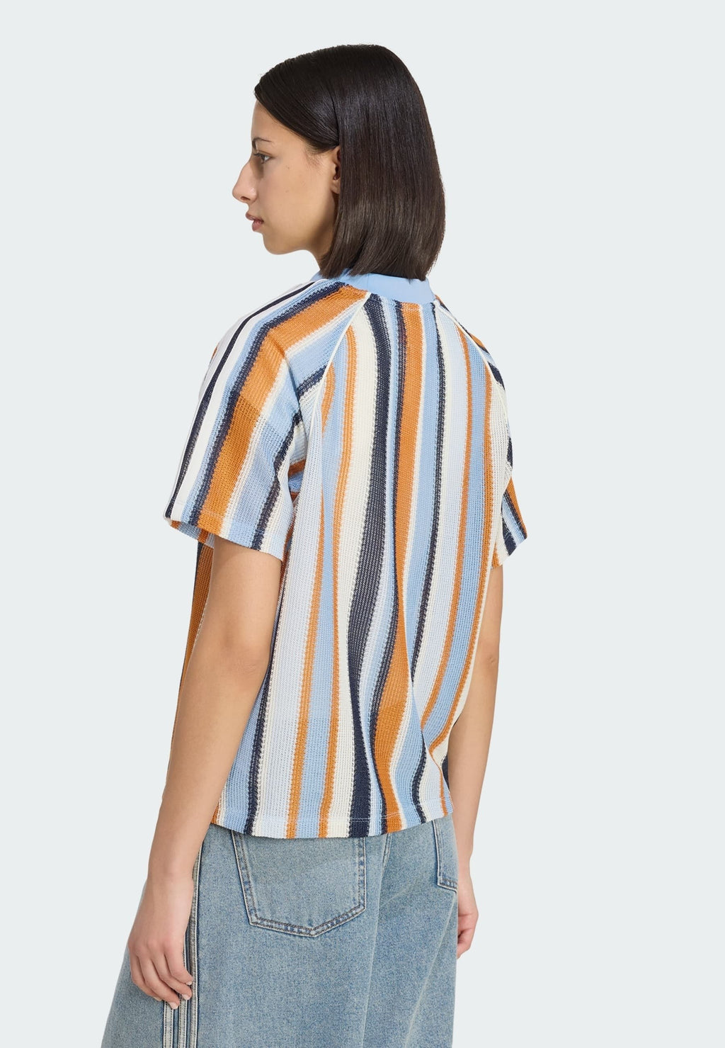SUMMER GLOW KNITTED OVERSIZED - Print T-shirt - ash blue   ash blue