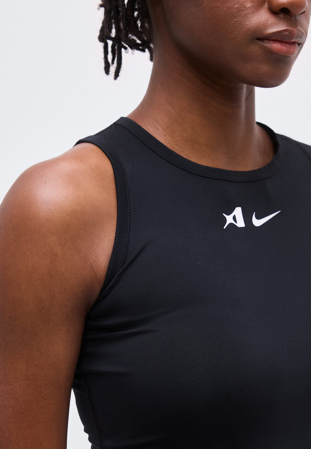 A'JA A'SYMMETRIC - Long sleeved top - black/white