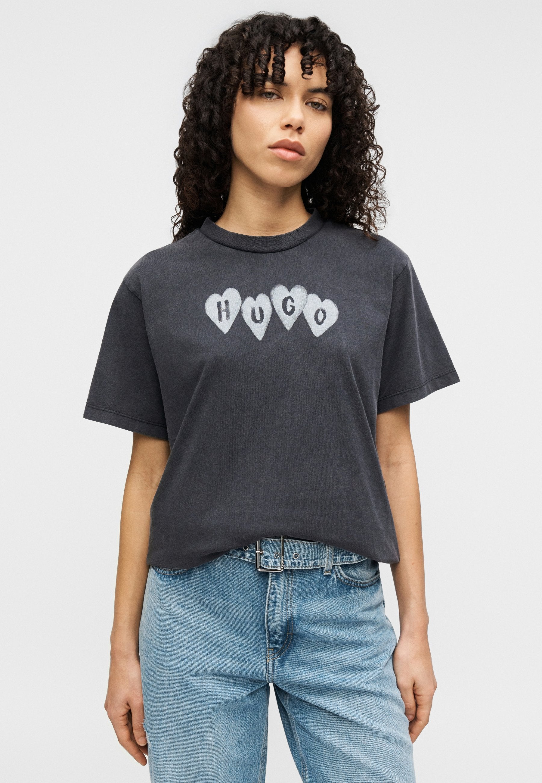 VINTAGE TEE - Print T-shirt - black
