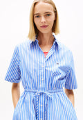 ROBE CHEMISE RAYÉE - Robe chemise - bleu empire