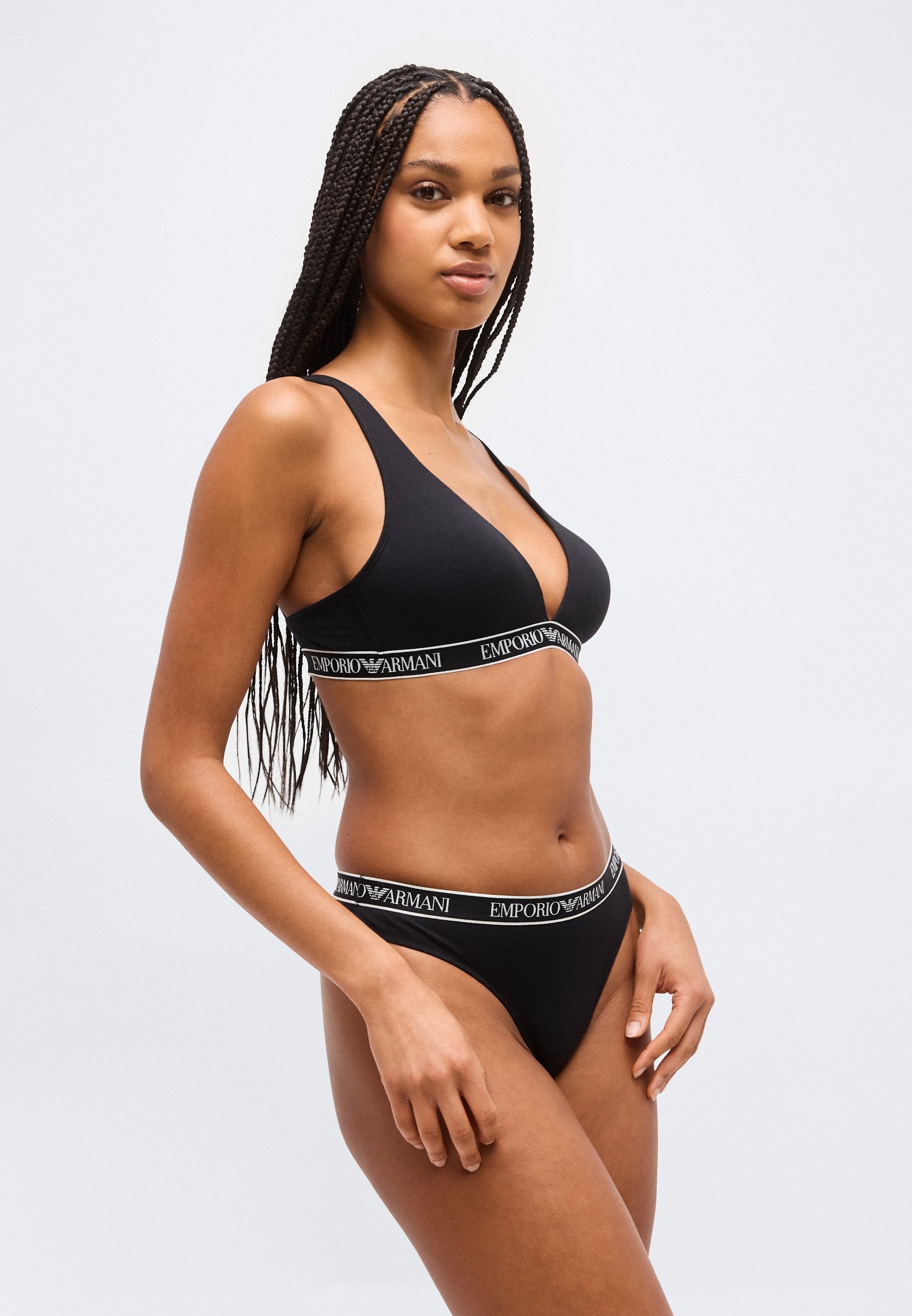 PADDED TRIANGLE BRA - Triangle bra - black