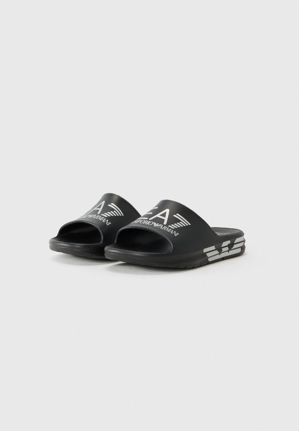 CRUSHER DISTANCE - Slippers - black/silver-coloured