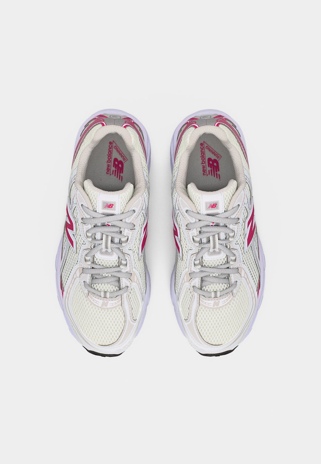 740 UNISEXE - Baskets - blanc/rose vif