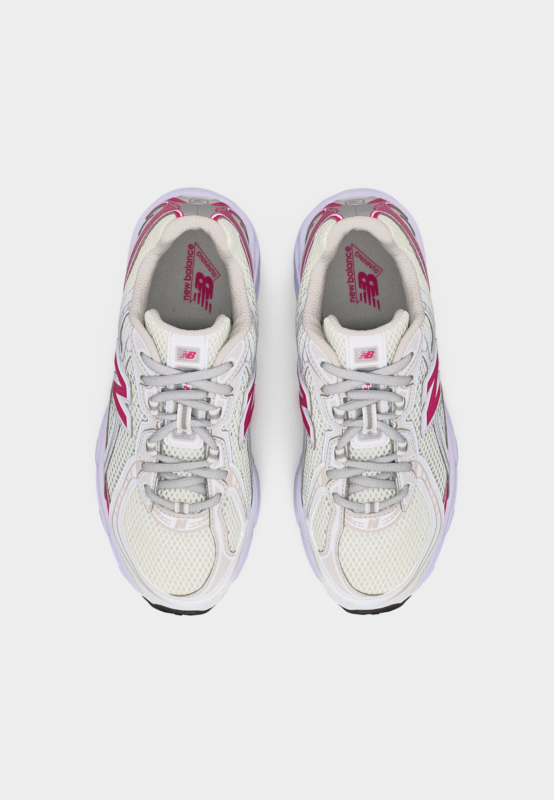 740 UNISEXE - Baskets - blanc/rose vif