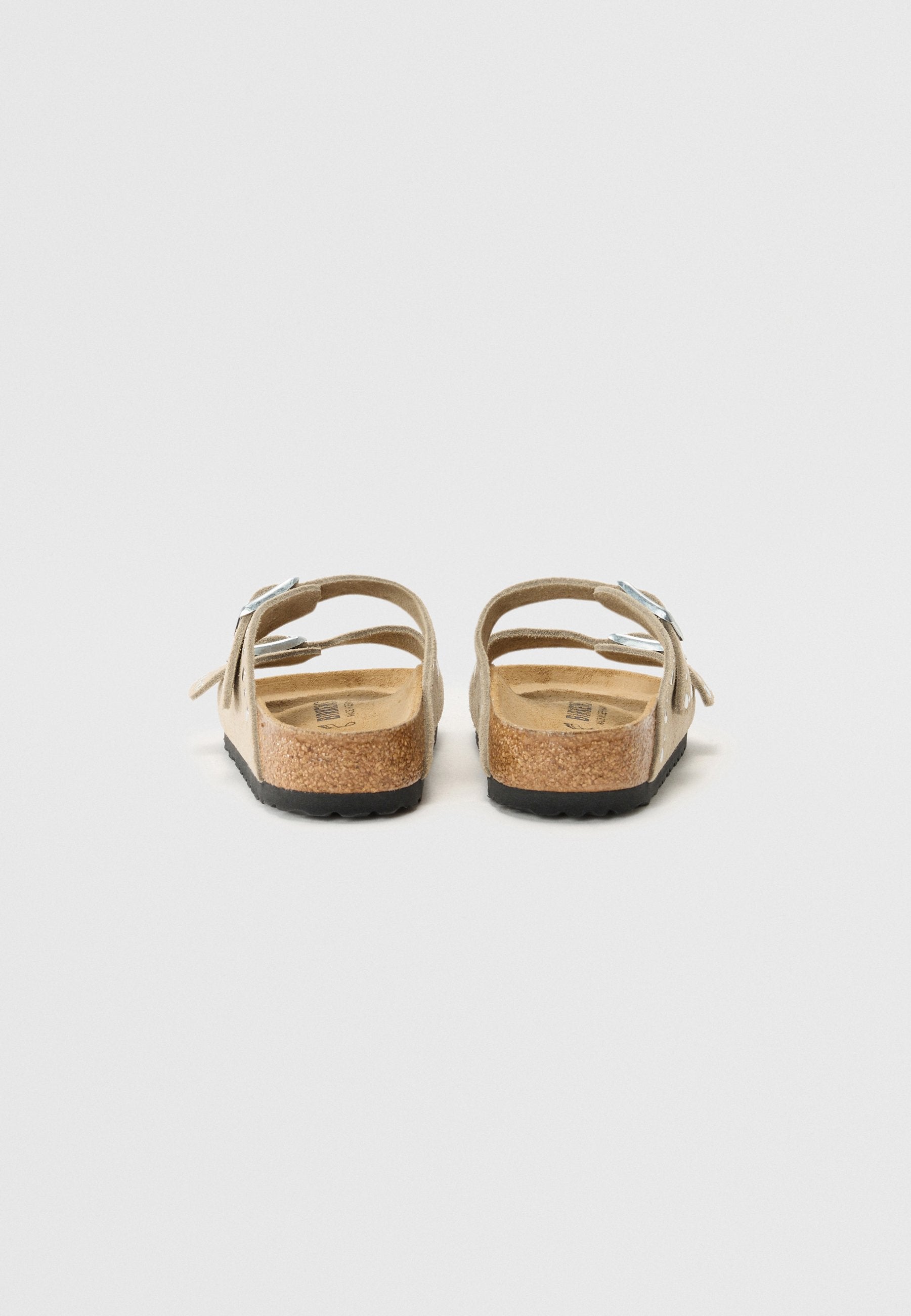 ARIZONA RIVET LEVE NARROW - Sandals - taupe